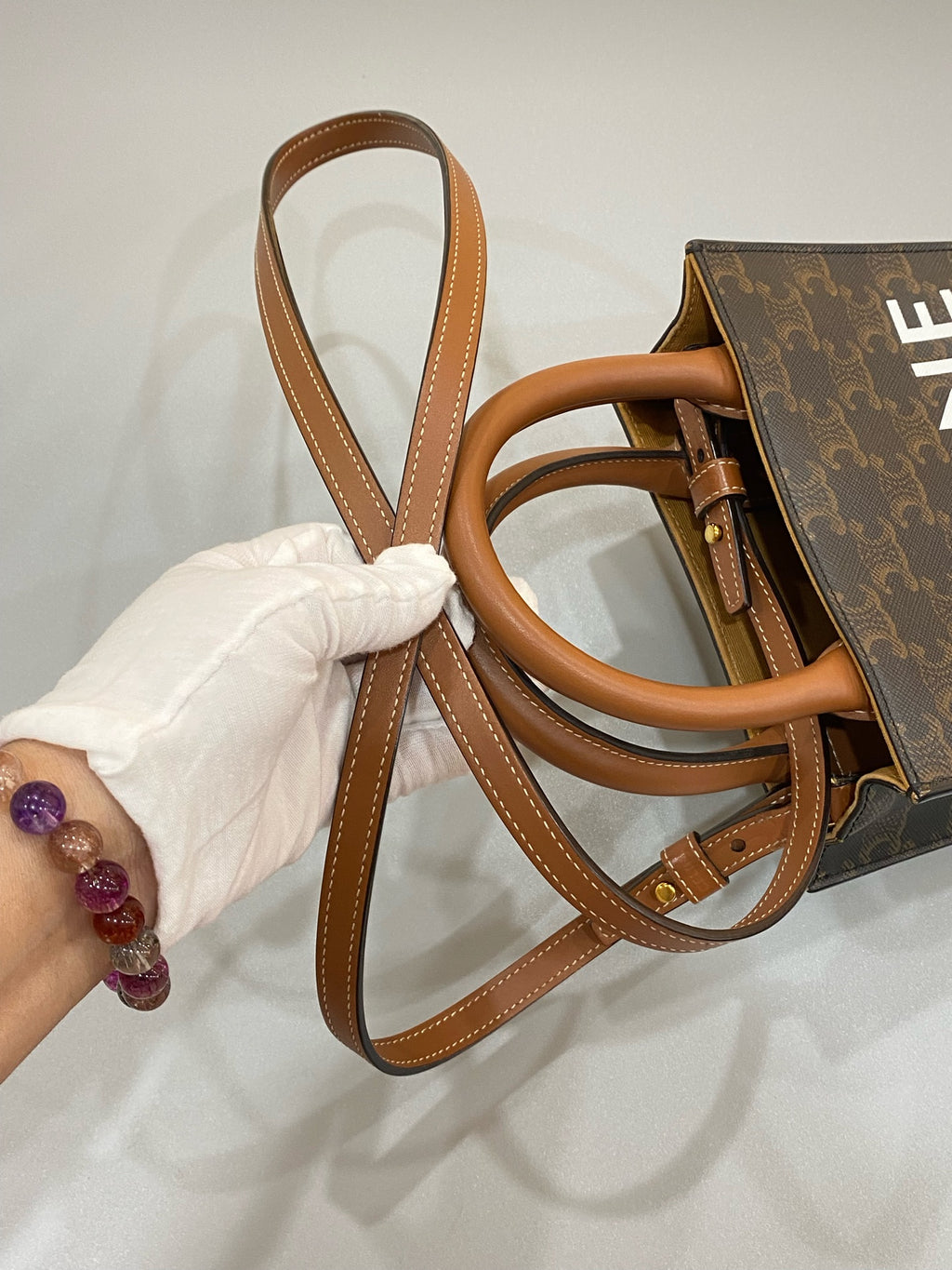 Celine Leather Brown CONF.194372BZK.04LU