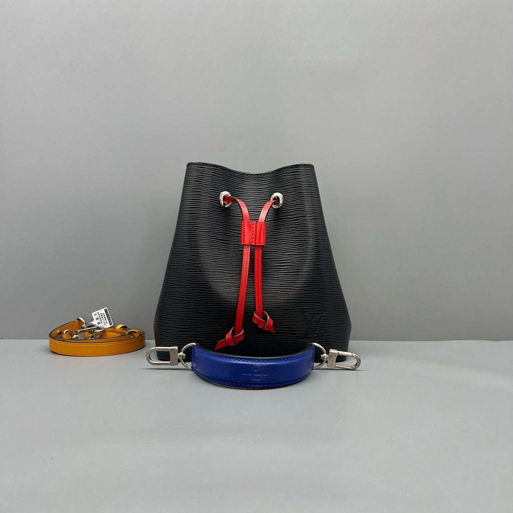 Louis Vuitton Black Bucket & Drawstring Bag