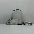 Balenciaga Silver Bucket & Drawstring Bag