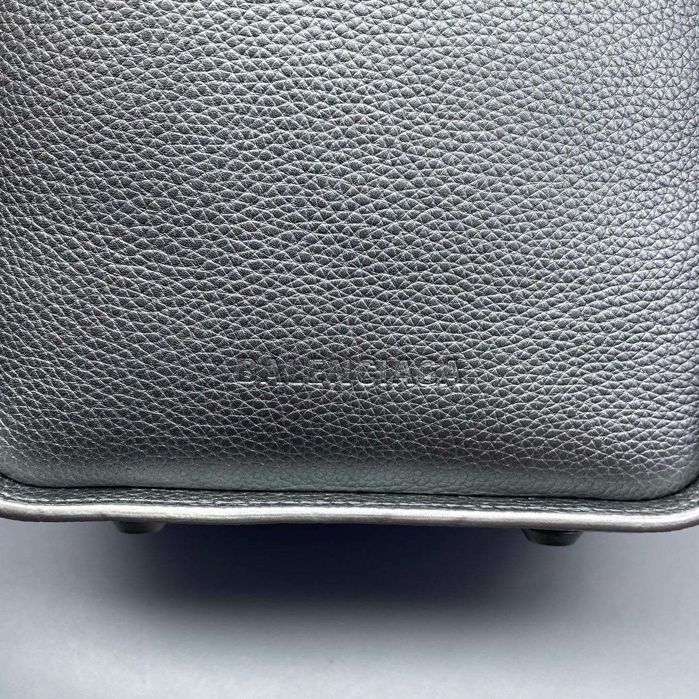 Balenciaga Silver Bucket & Drawstring Bag