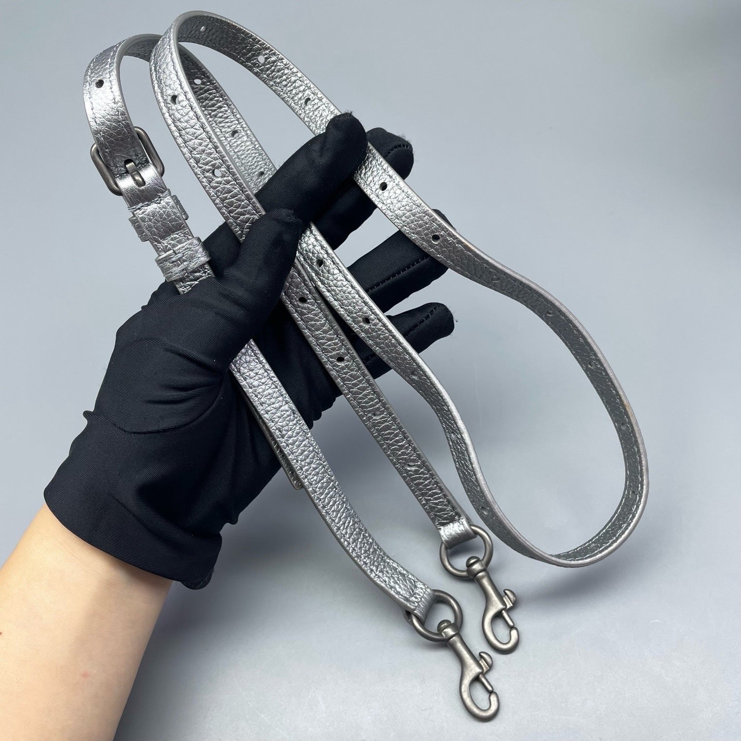 Balenciaga Silver Bucket & Drawstring Bag