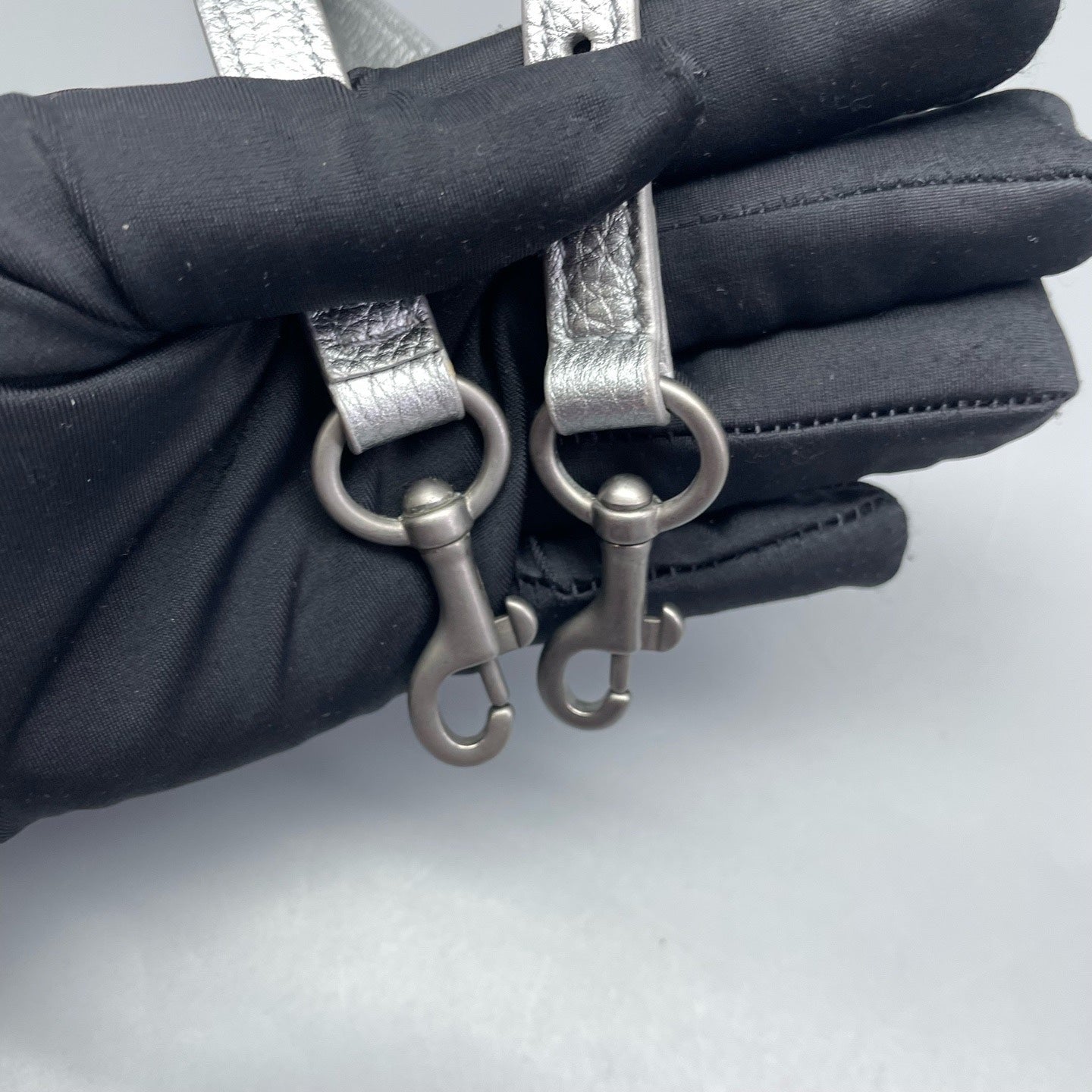 Balenciaga Silver Bucket & Drawstring Bag