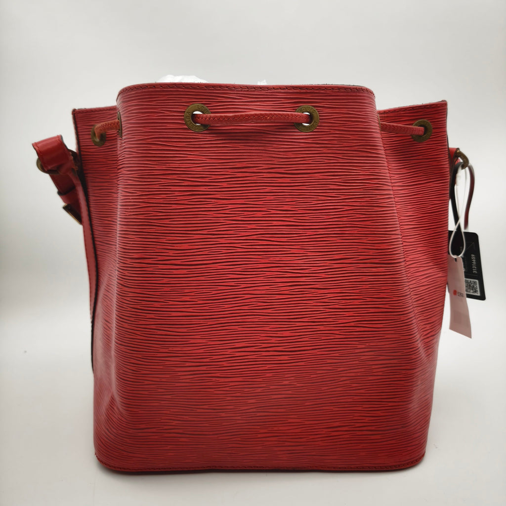 Louis Vuitton Red Bucket & Drawstring Bag