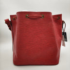 Louis Vuitton Red Bucket & Drawstring Bag