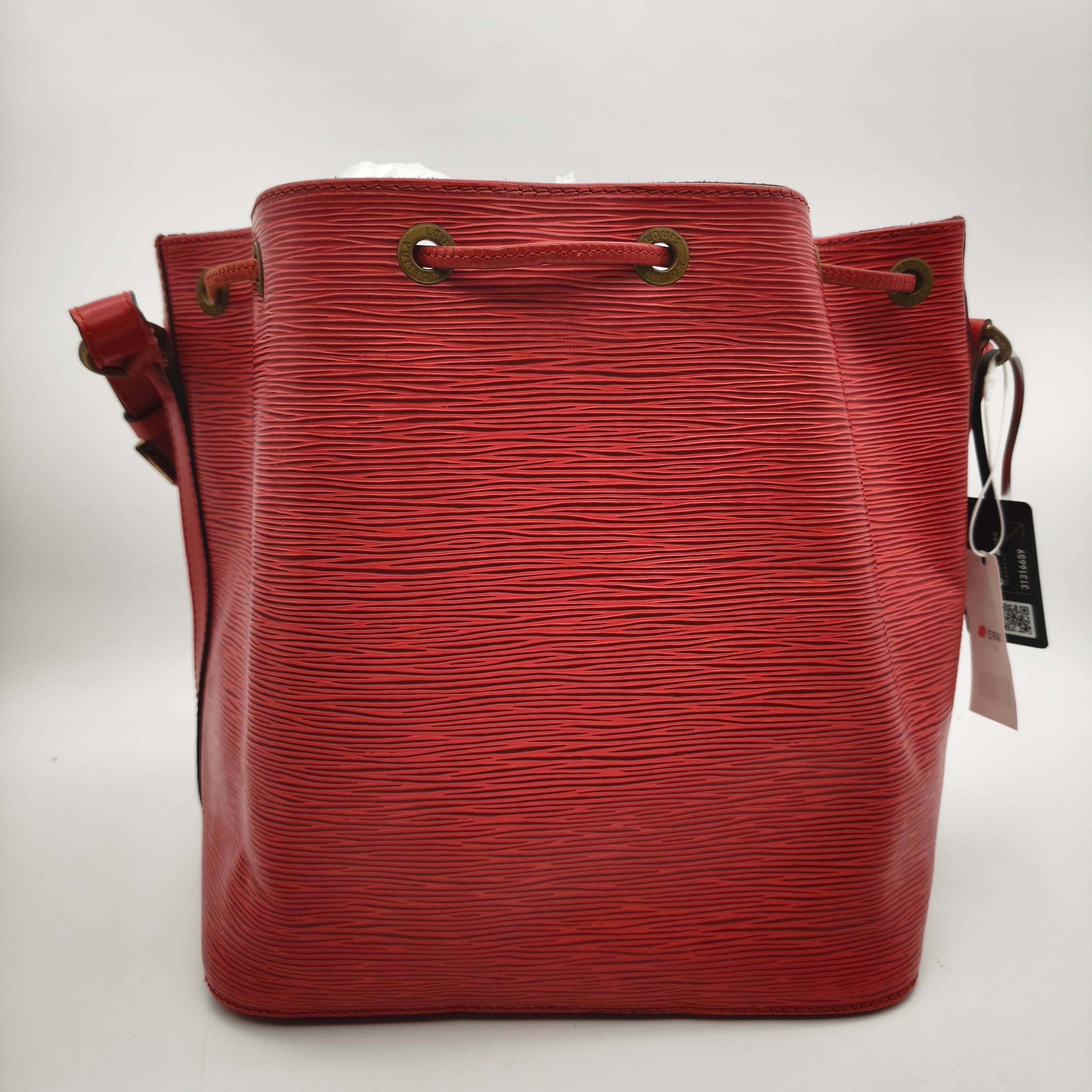 Louis Vuitton Red Bucket & Drawstring Bag