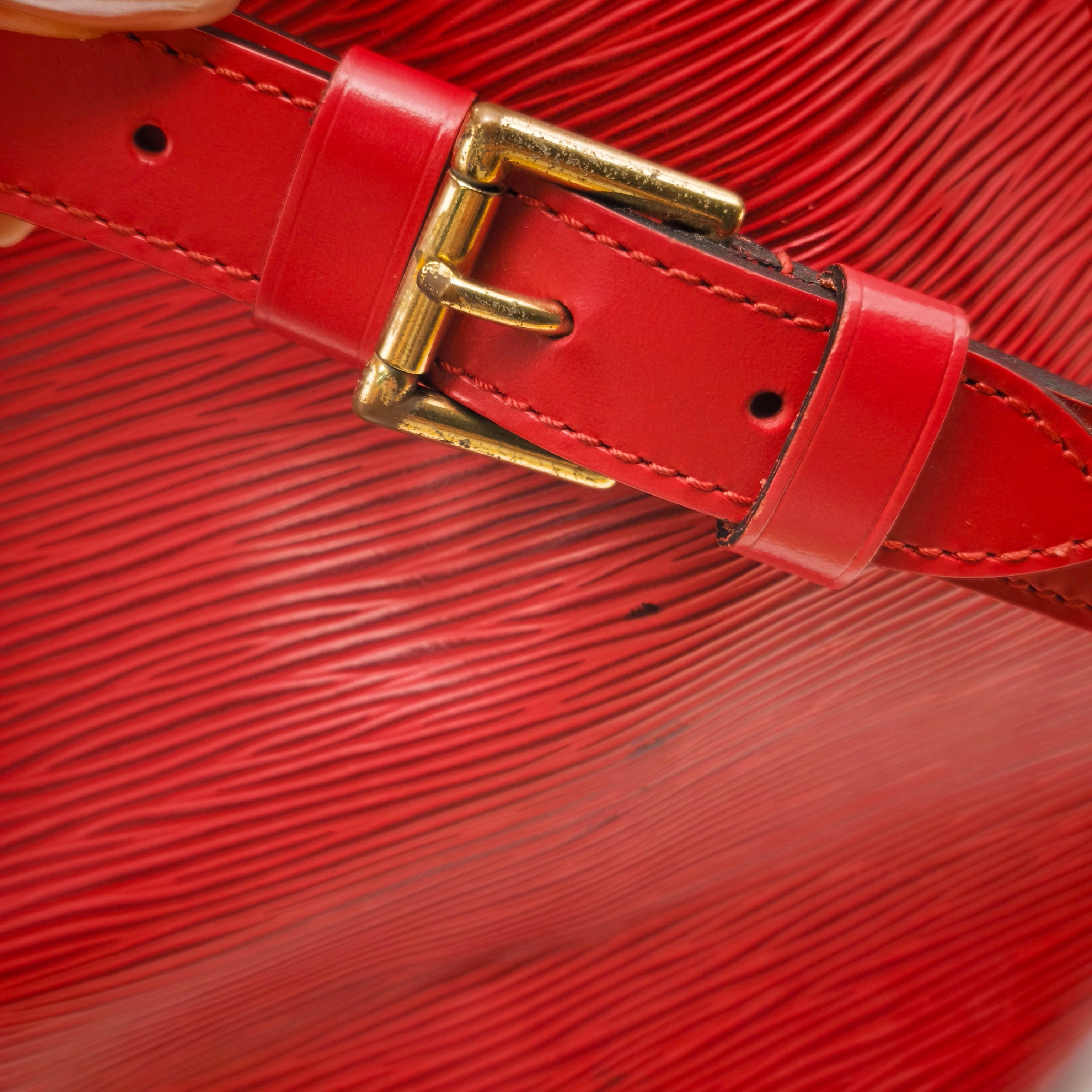 Louis Vuitton Red Bucket & Drawstring Bag