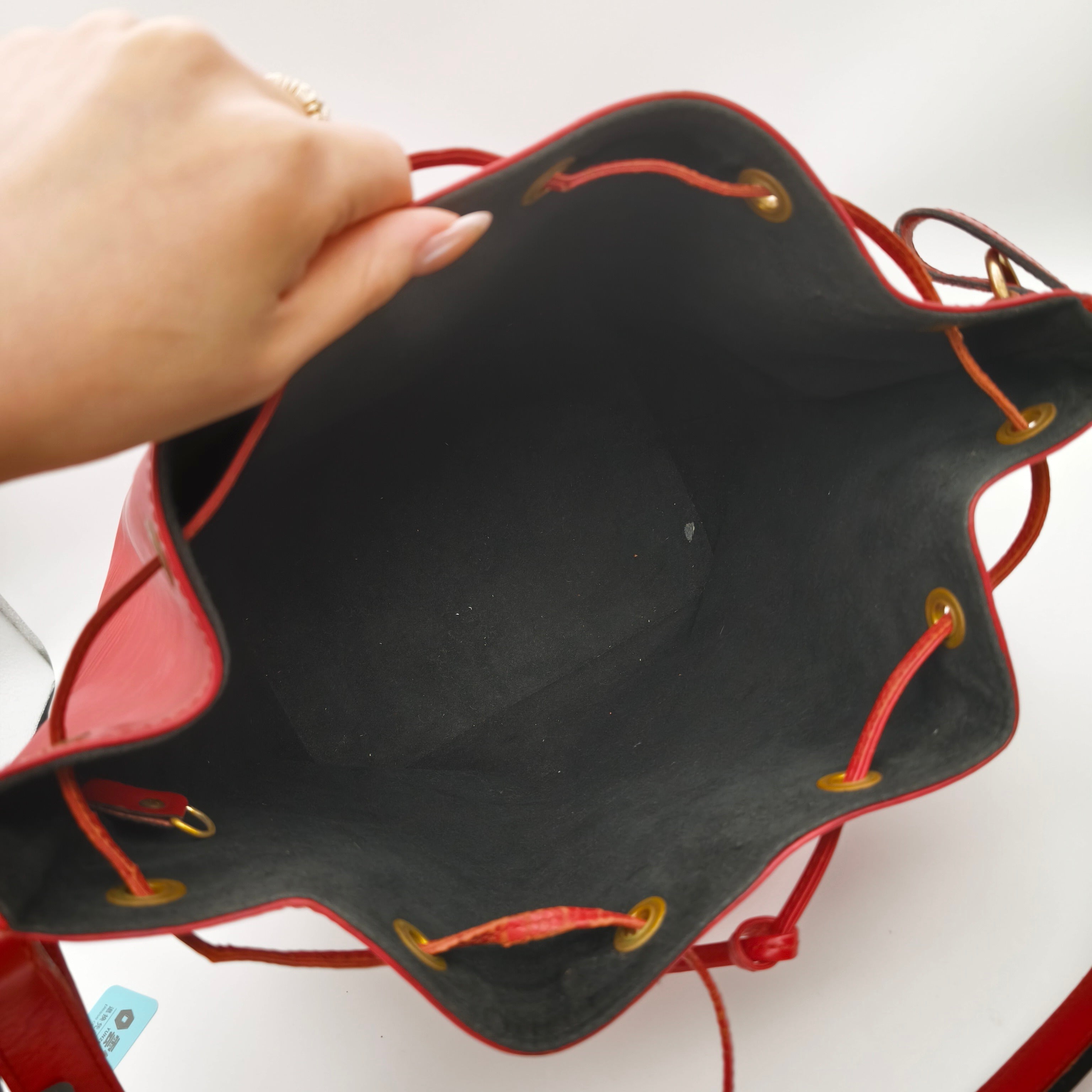 Louis Vuitton Red Bucket & Drawstring Bag