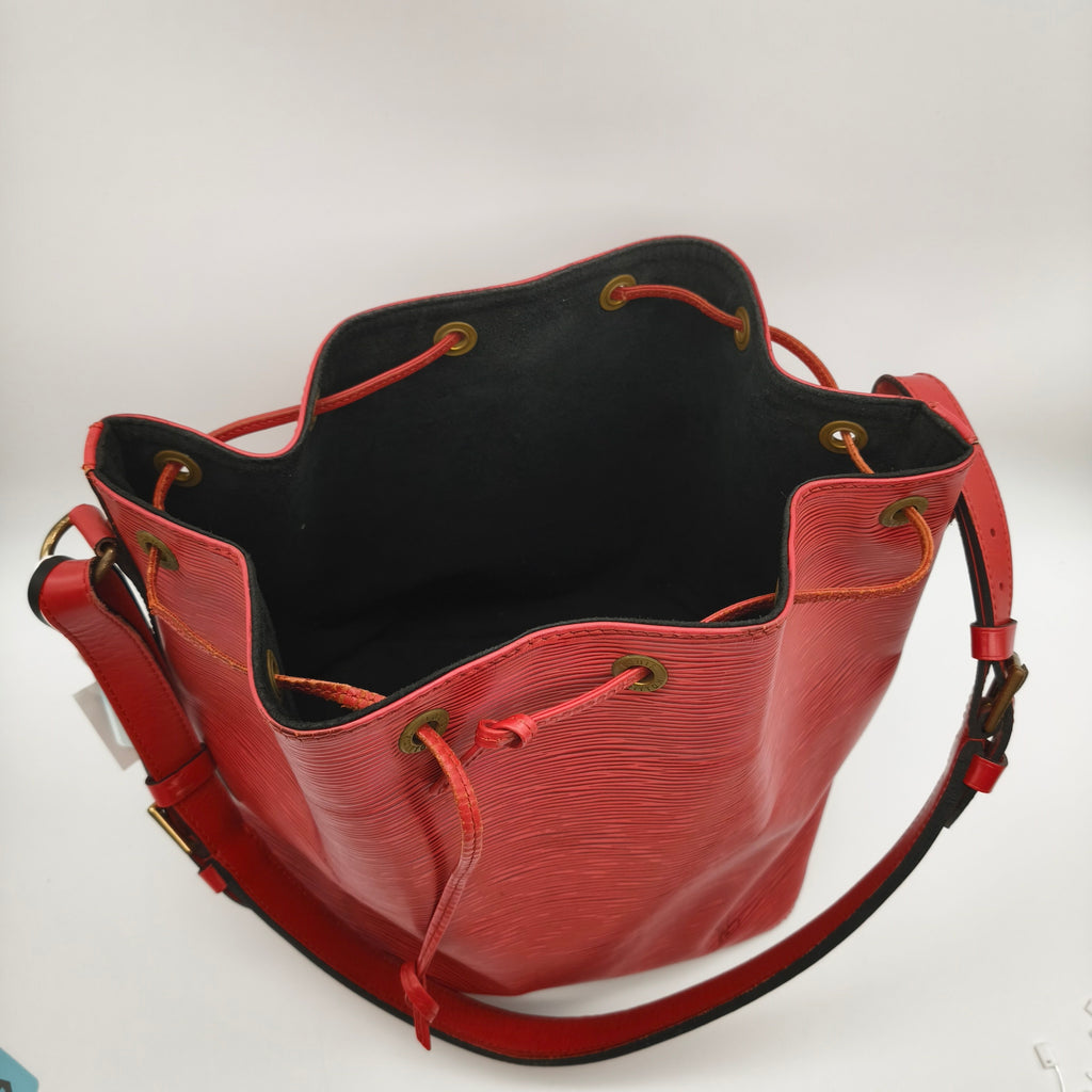Louis Vuitton Red Bucket & Drawstring Bag
