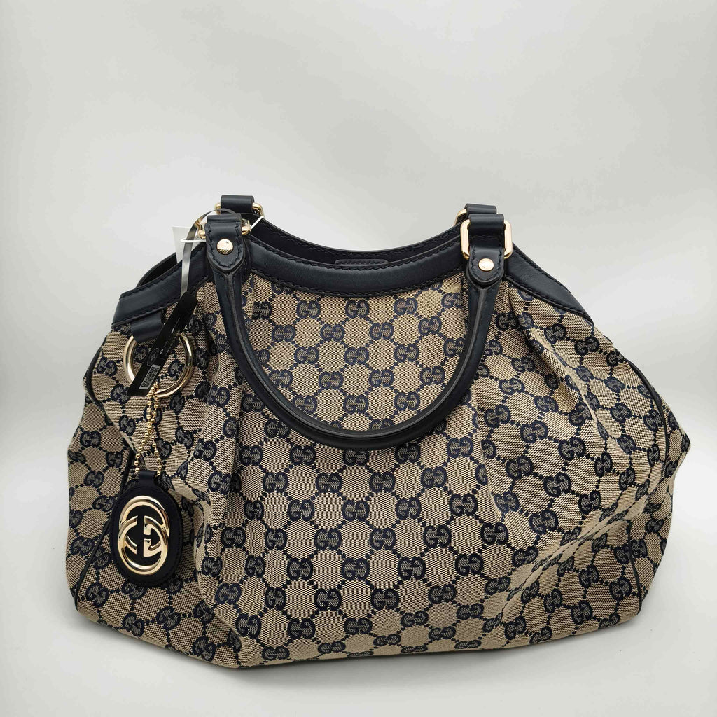 Gucci Canvas Blue Satchel