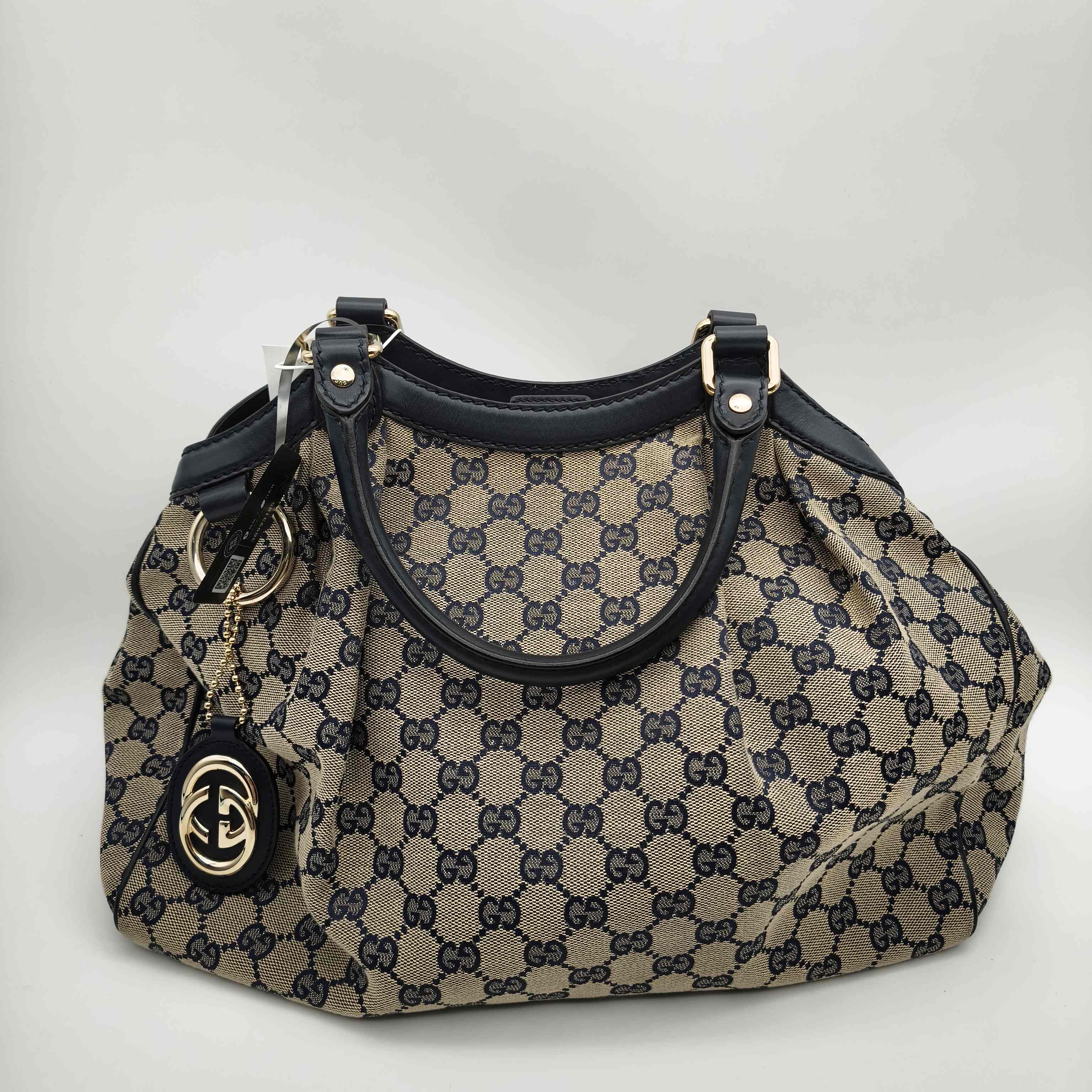 Gucci Canvas Blue Satchel