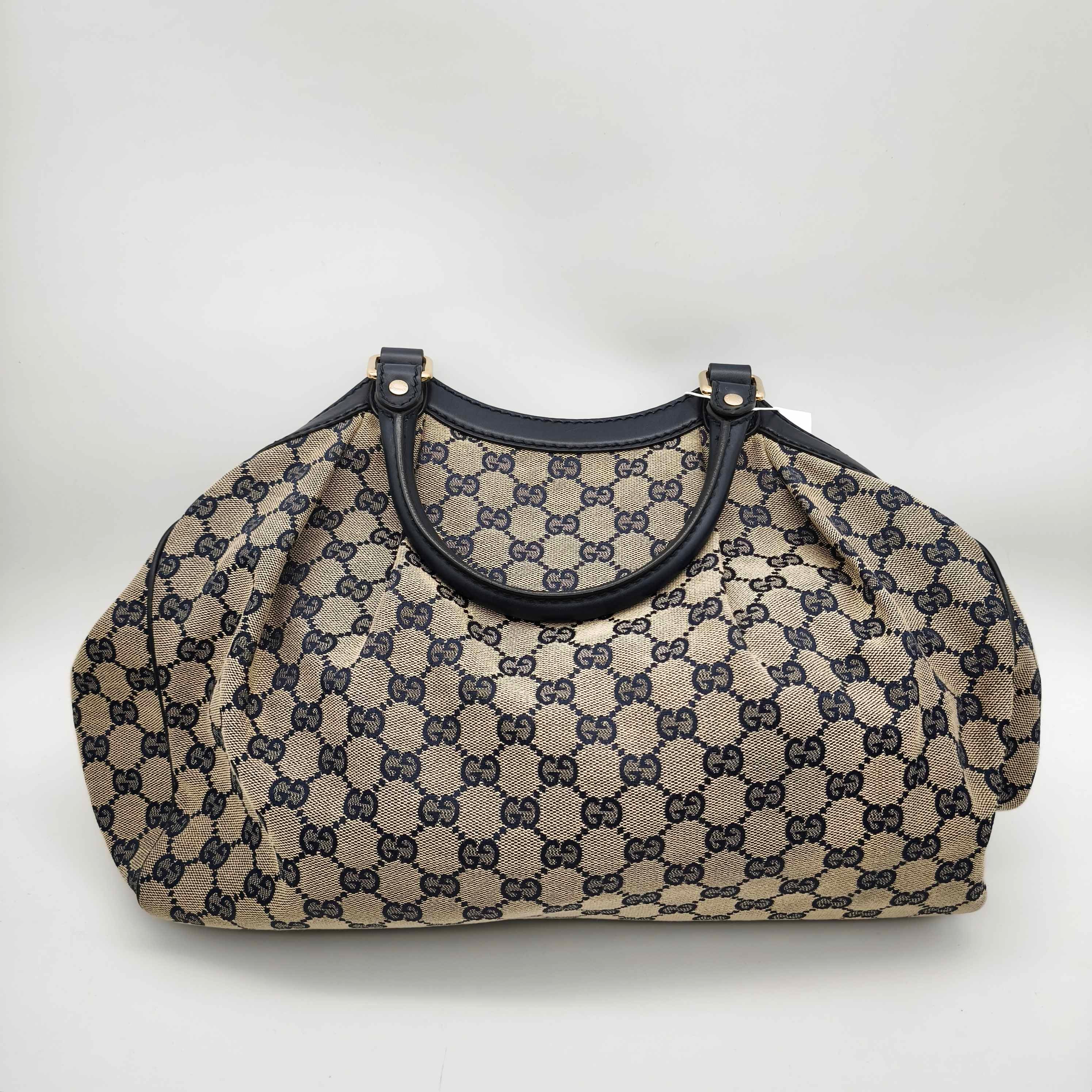 Gucci Canvas Blue Satchel