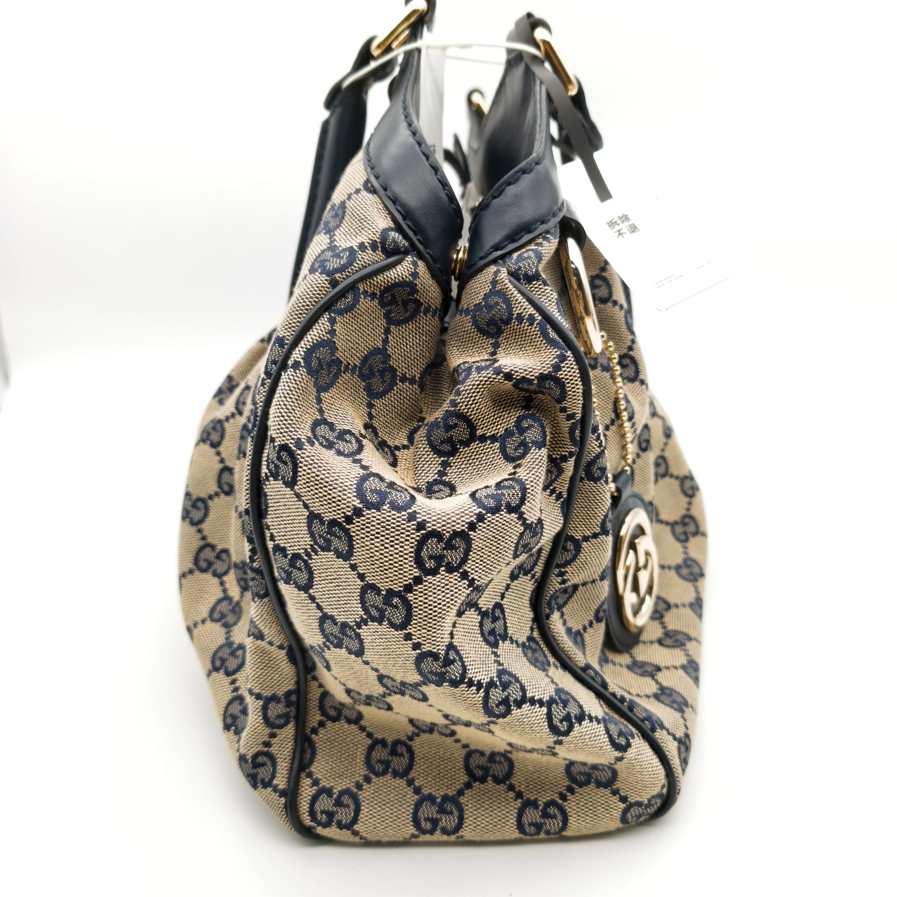 Gucci Canvas Blue Satchel
