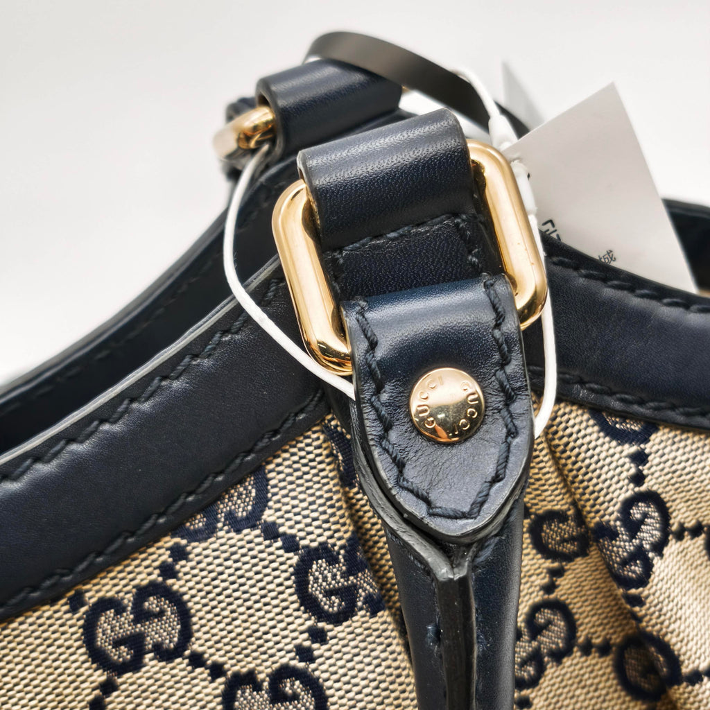 Gucci Canvas Blue Satchel