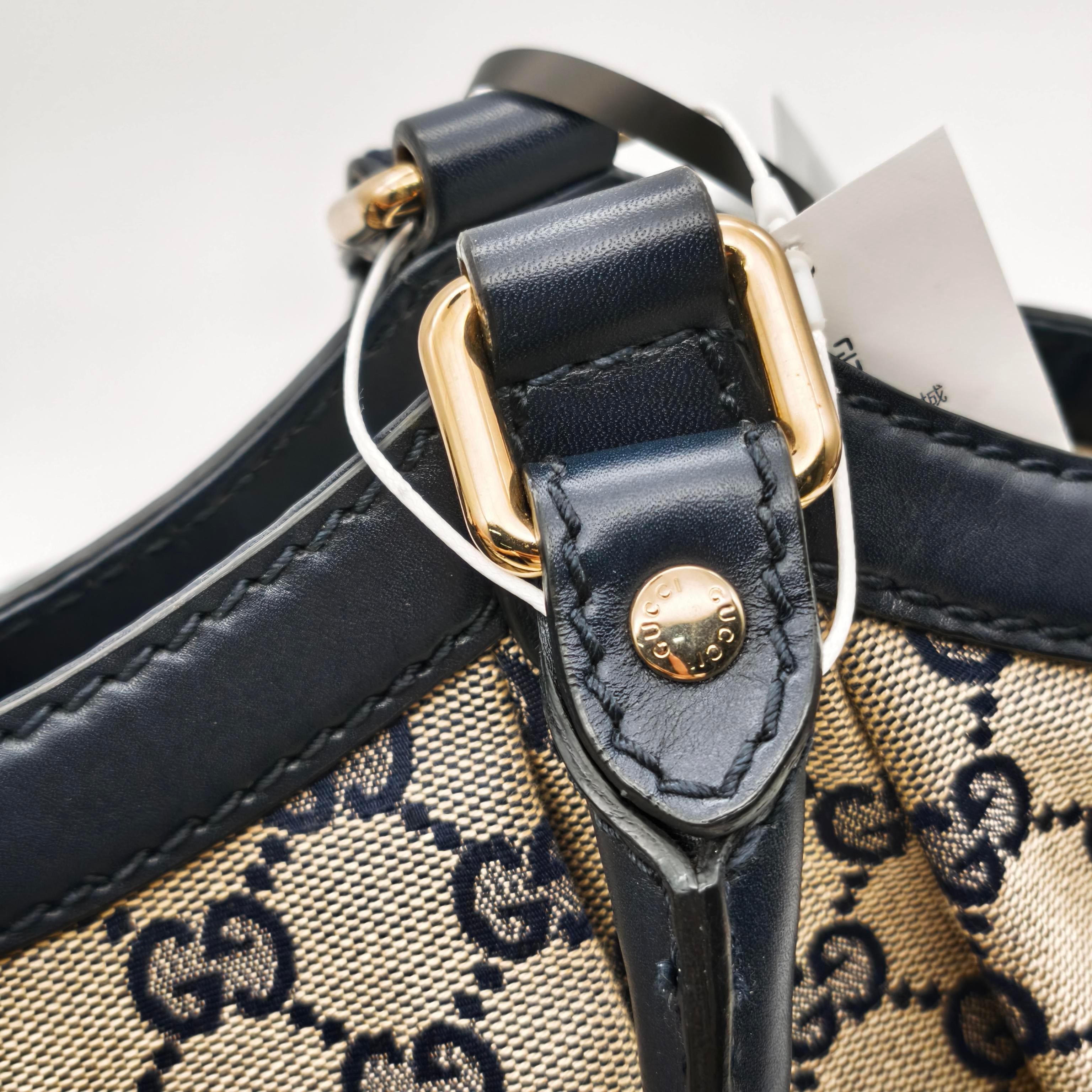 Gucci Canvas Blue Satchel