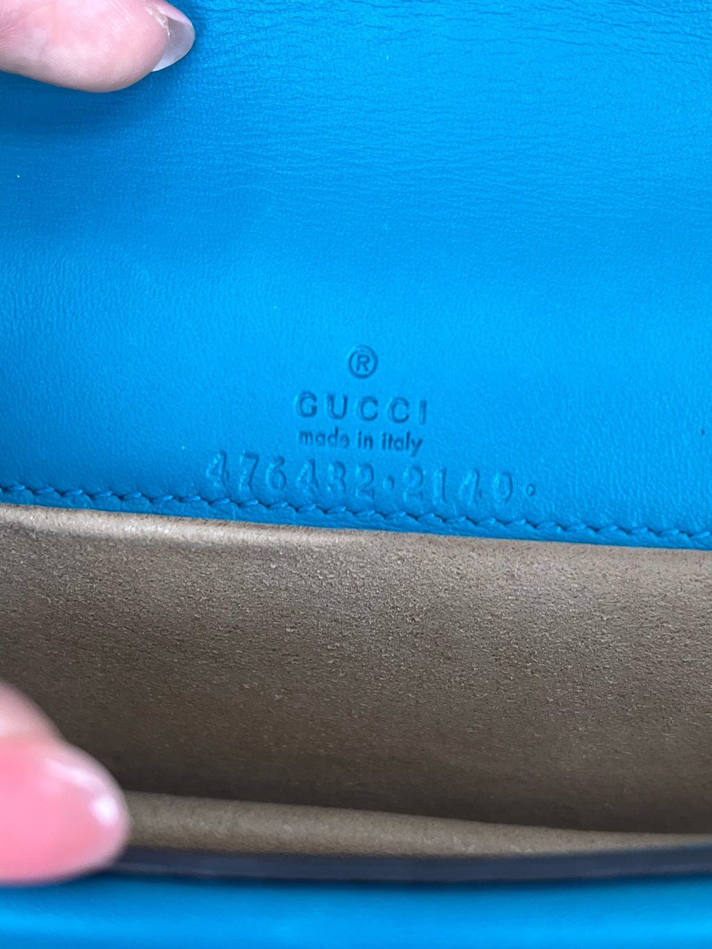 Gucci Velvet Blue