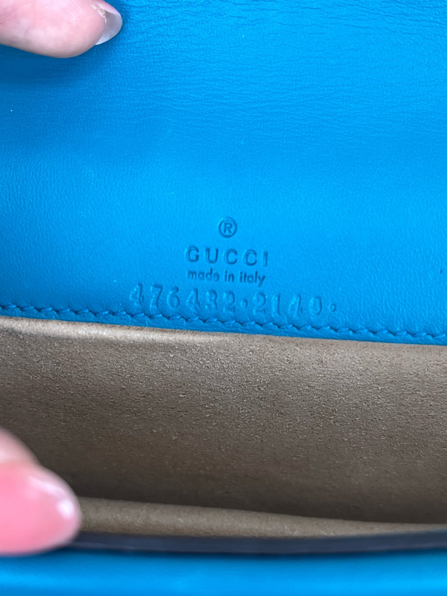 Gucci Velvet Blue