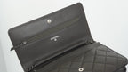 Chanel Boy Chanel chain wallet Gray