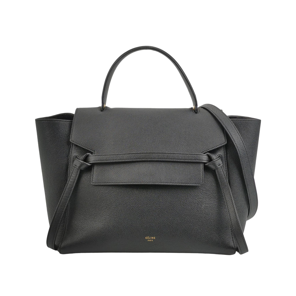 Celine BELT mini pebble-grain leather handbag Other Shoulder Bag 189103ZVA.38NO