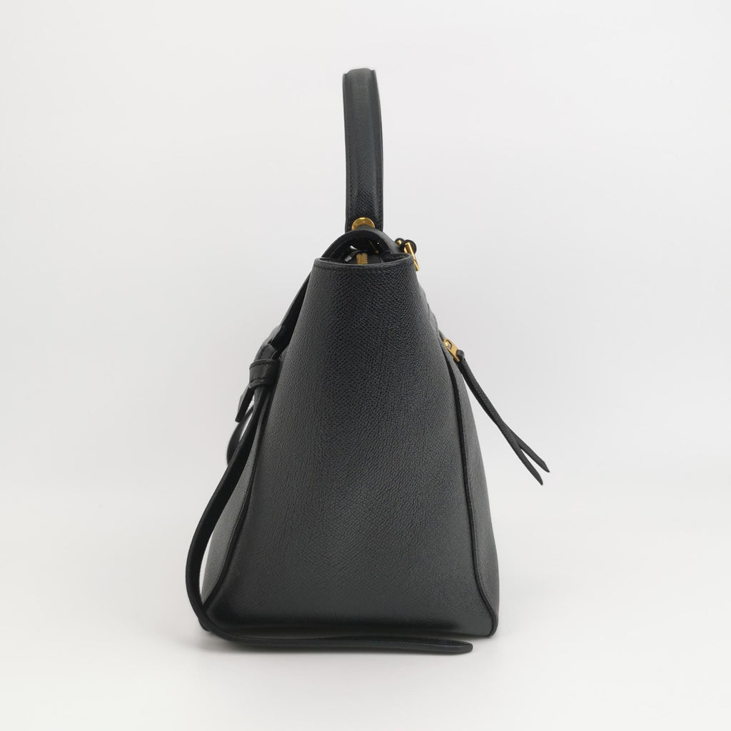 Celine BELT mini pebble-grain leather handbag Other Shoulder Bag 189103ZVA.38NO