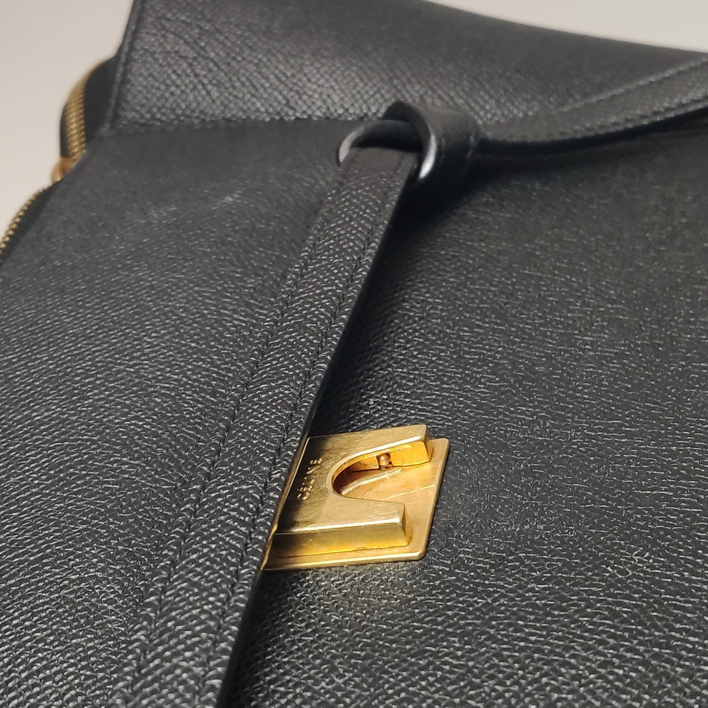 Celine BELT mini pebble-grain leather handbag Other Shoulder Bag 189103ZVA.38NO