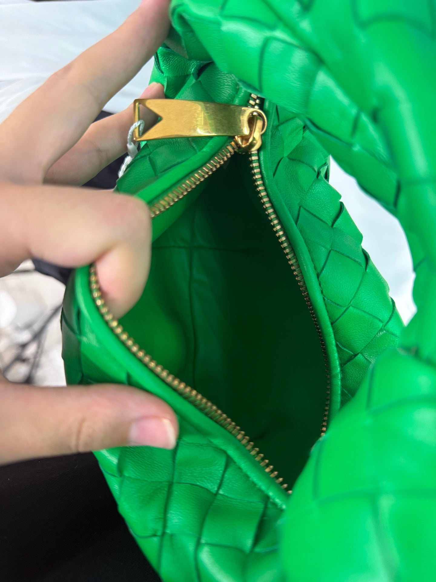 Bottega Veneta Green Satchel