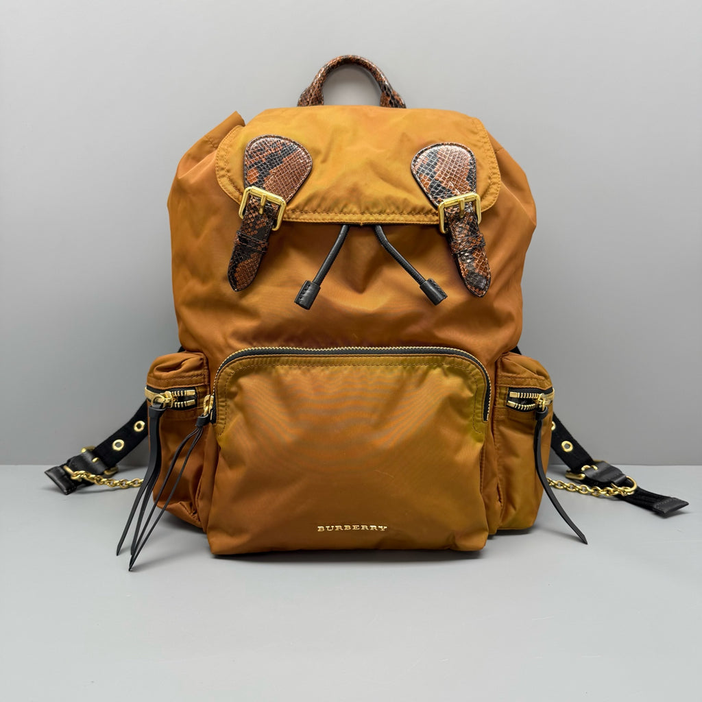 Burberry Cordura Brown Backpack