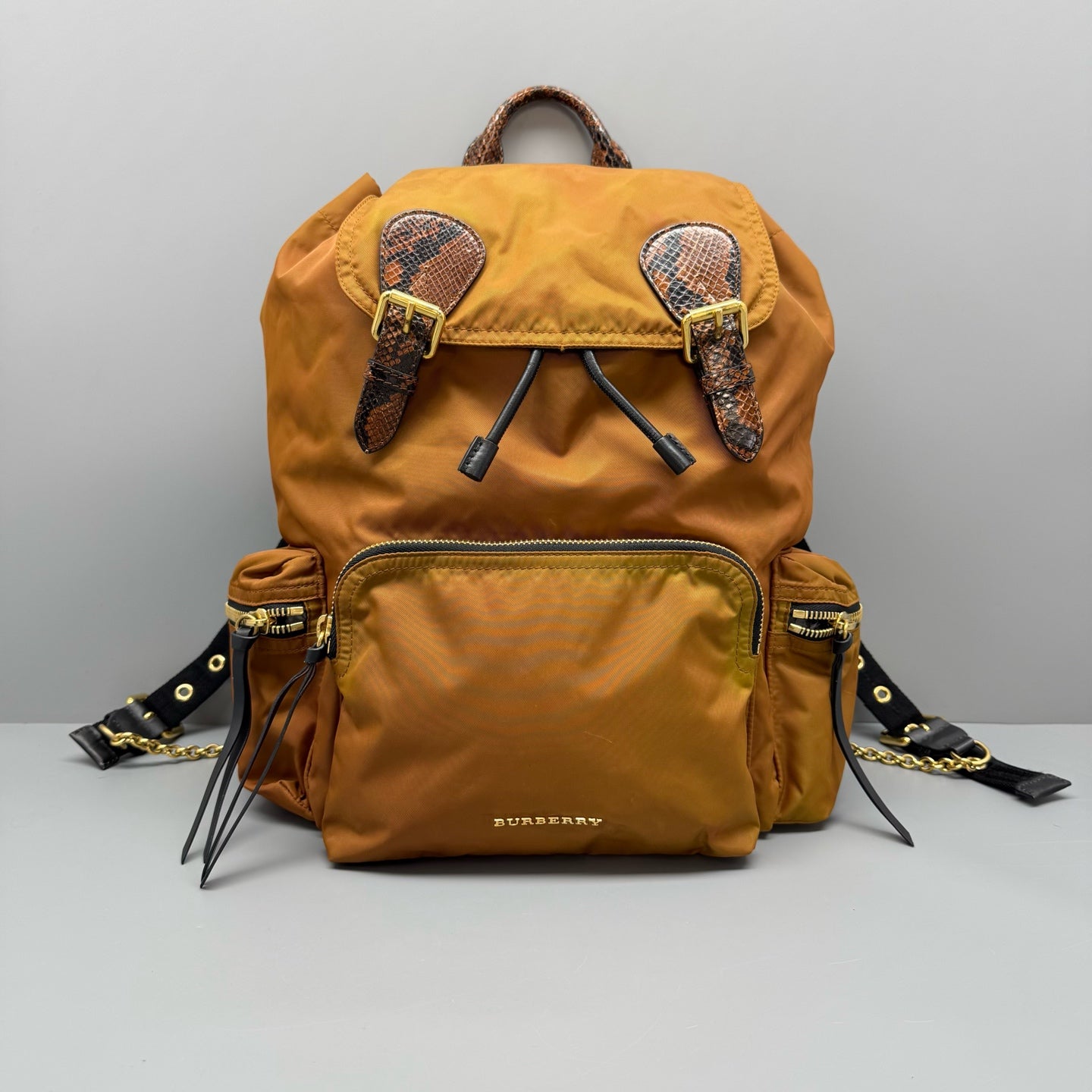 Burberry Cordura Brown Backpack