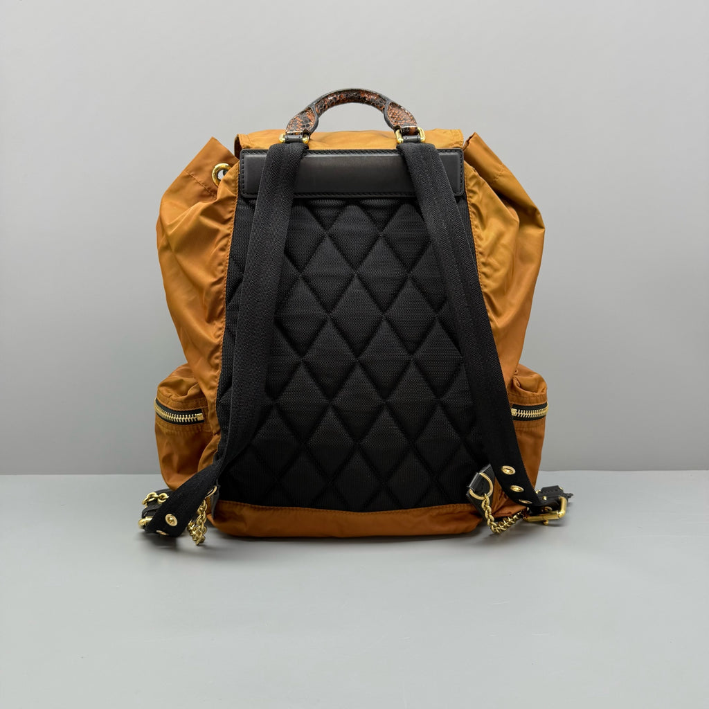 Burberry Cordura Brown Backpack