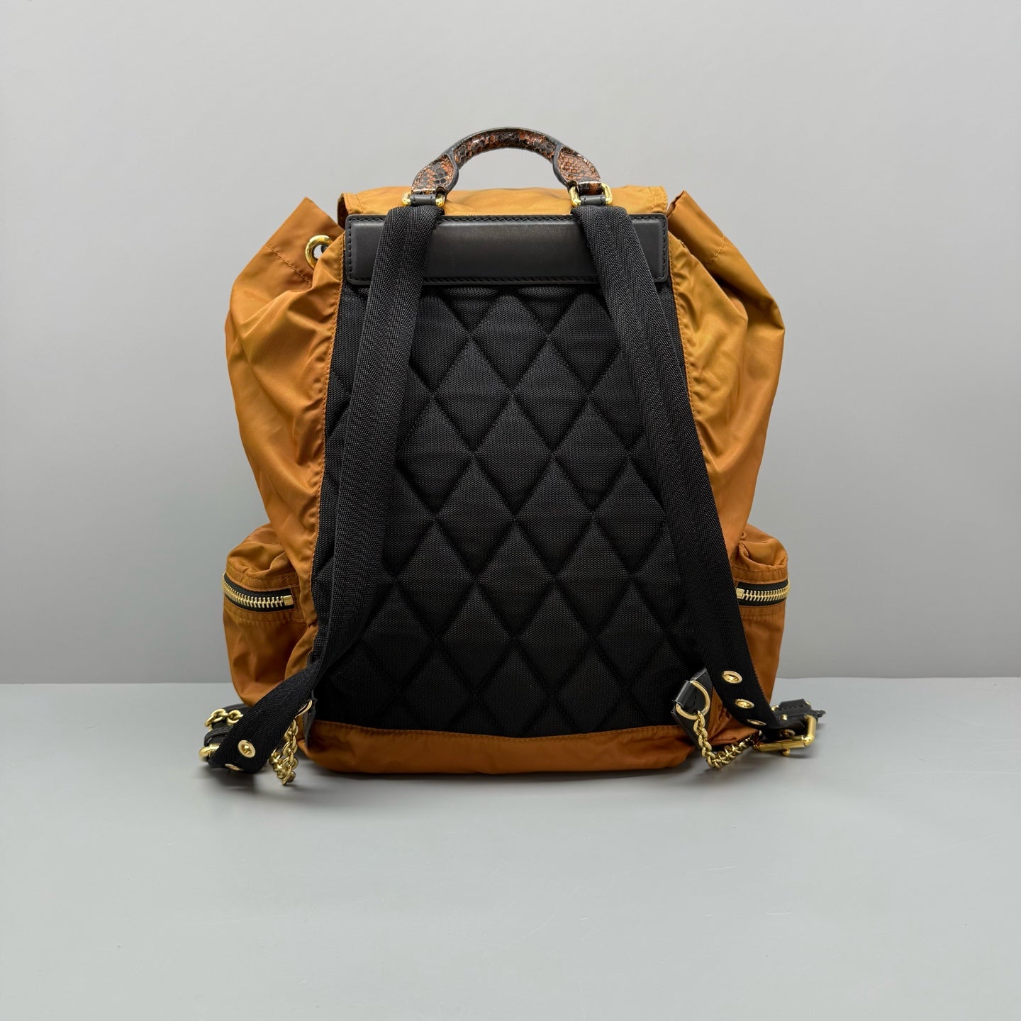 Burberry Cordura Brown Backpack