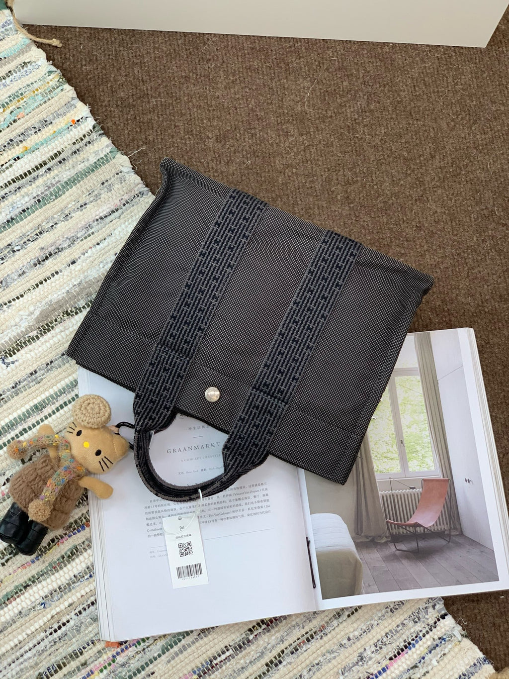 Hermes Canvas Satchel