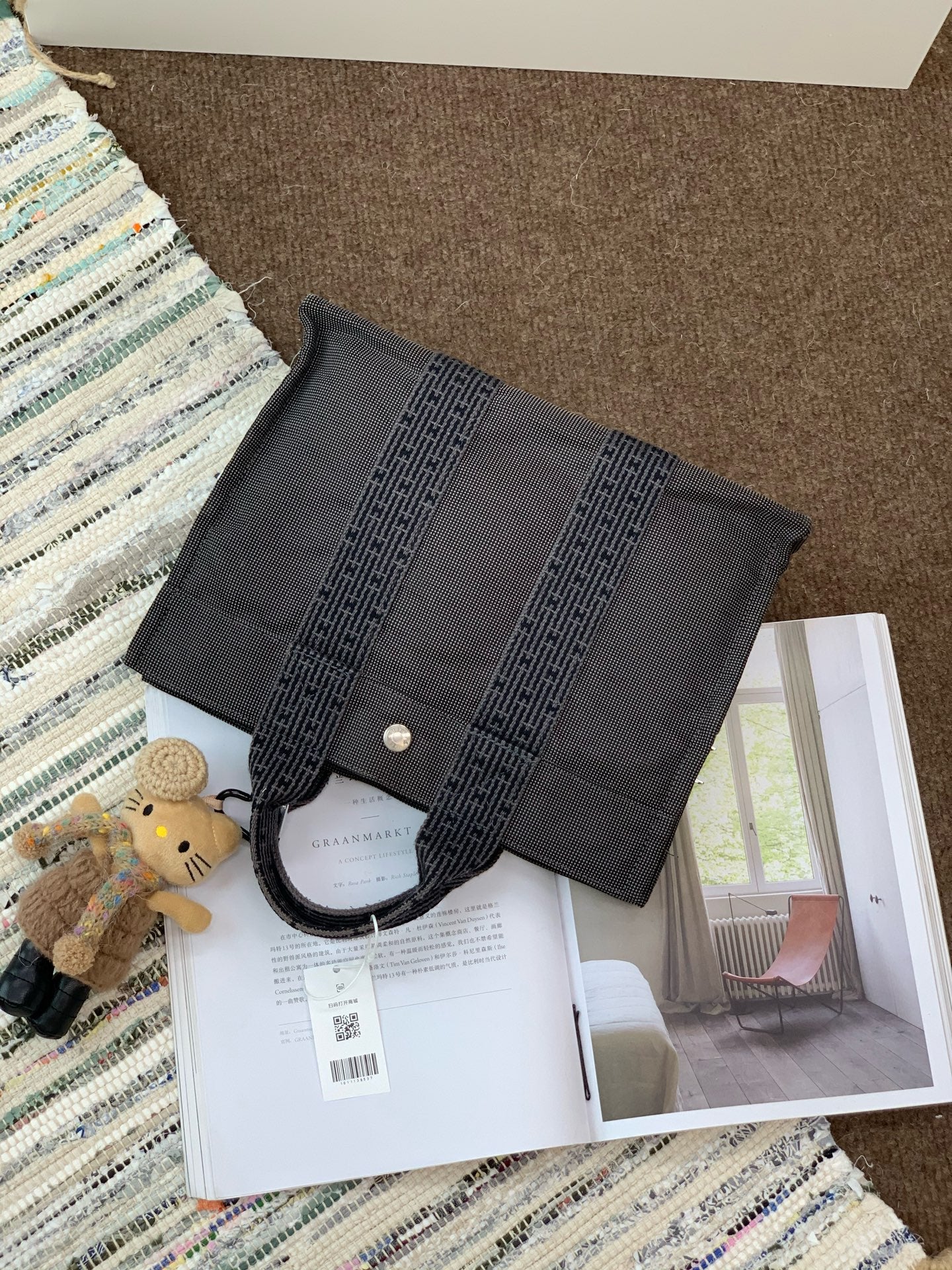 Hermes Canvas Satchel