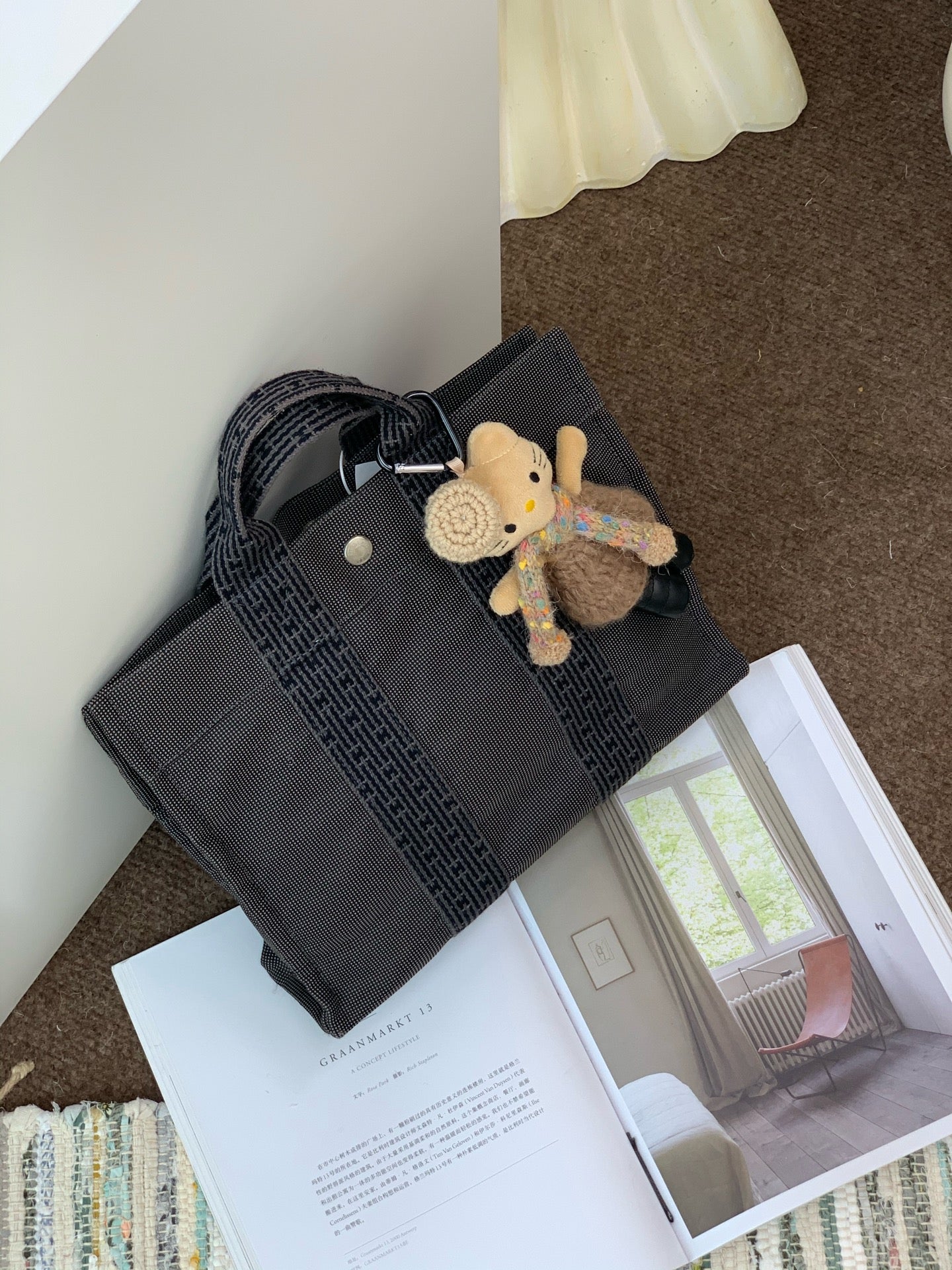 Hermes Canvas Satchel