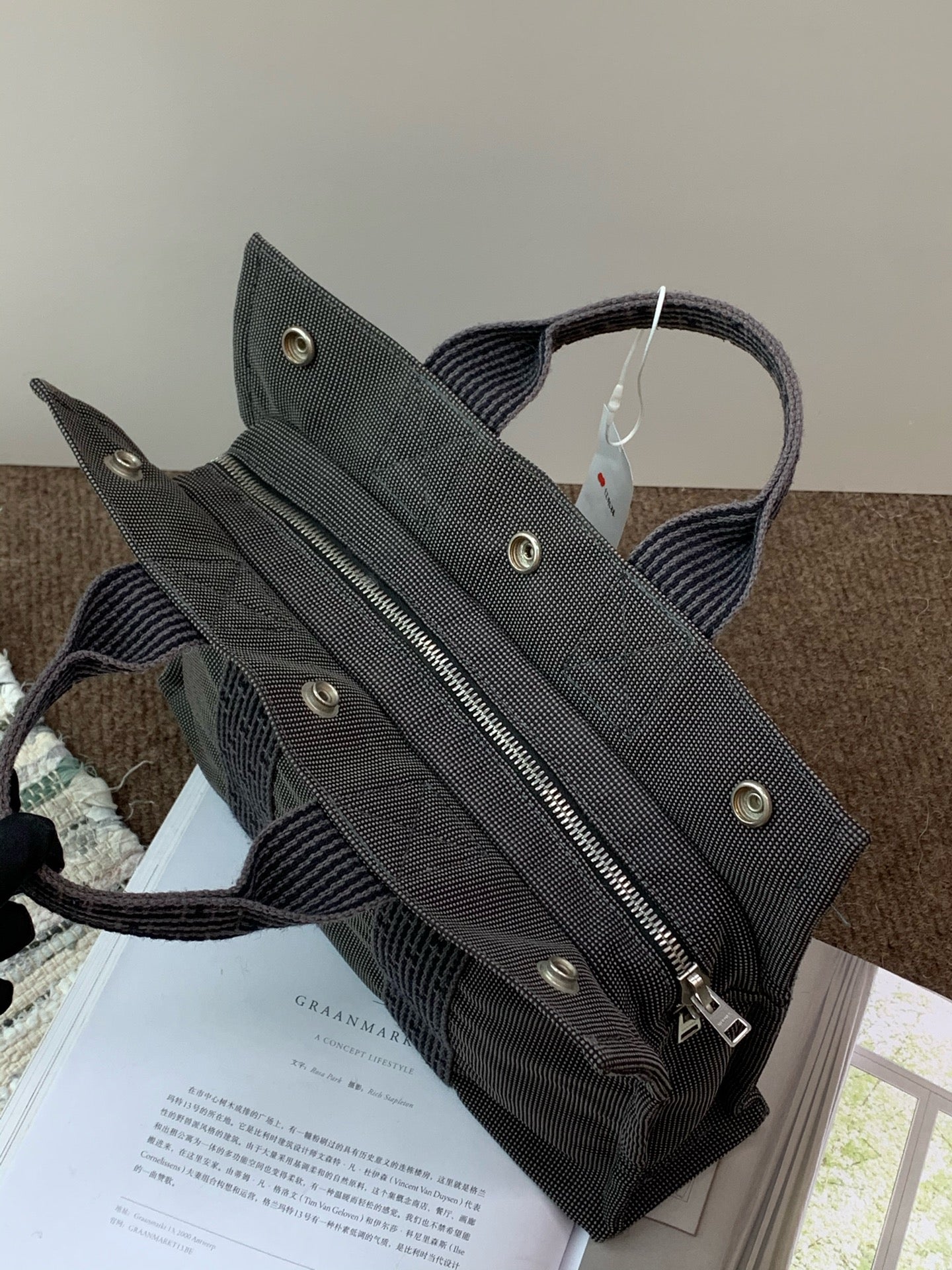 Hermes Canvas Satchel