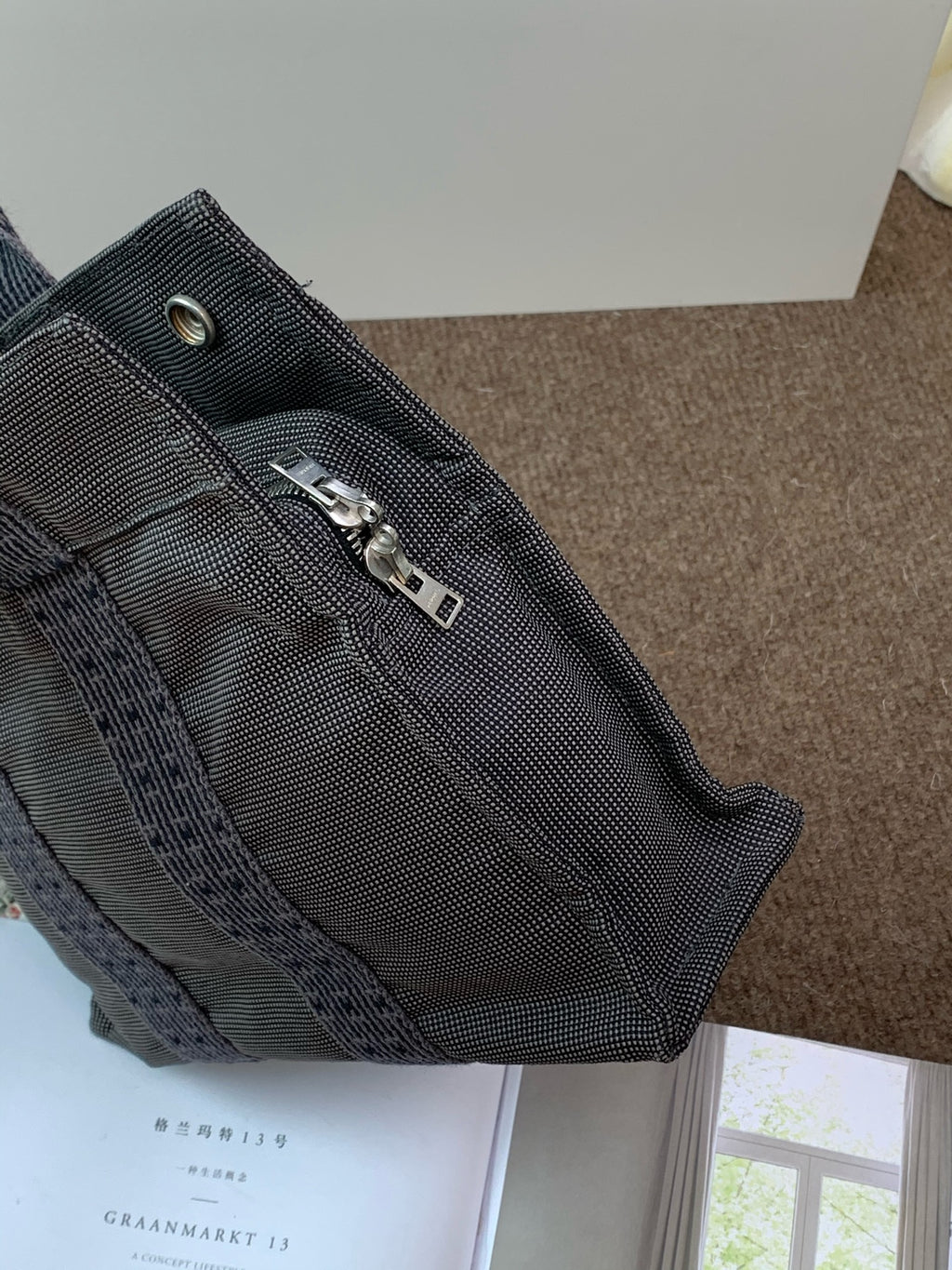 Hermes Canvas Satchel