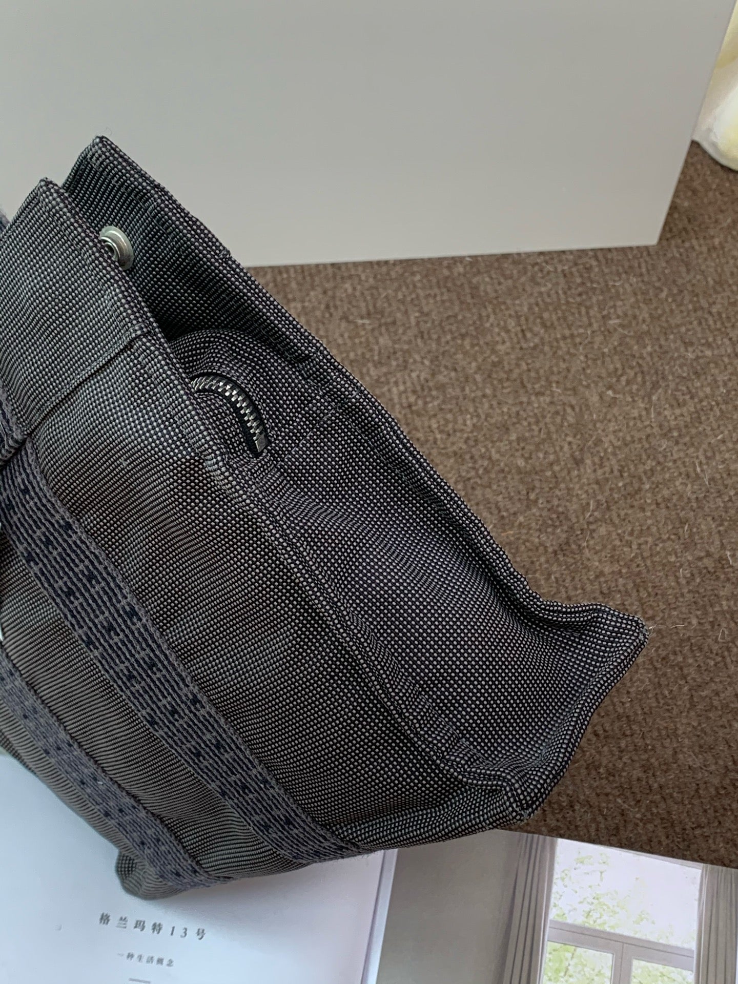 Hermes Canvas Satchel