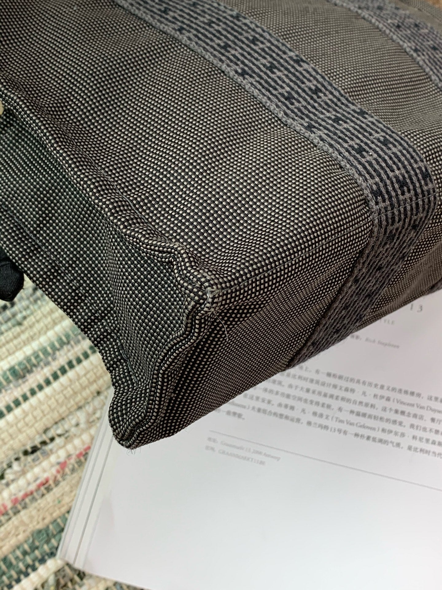 Hermes Canvas Satchel
