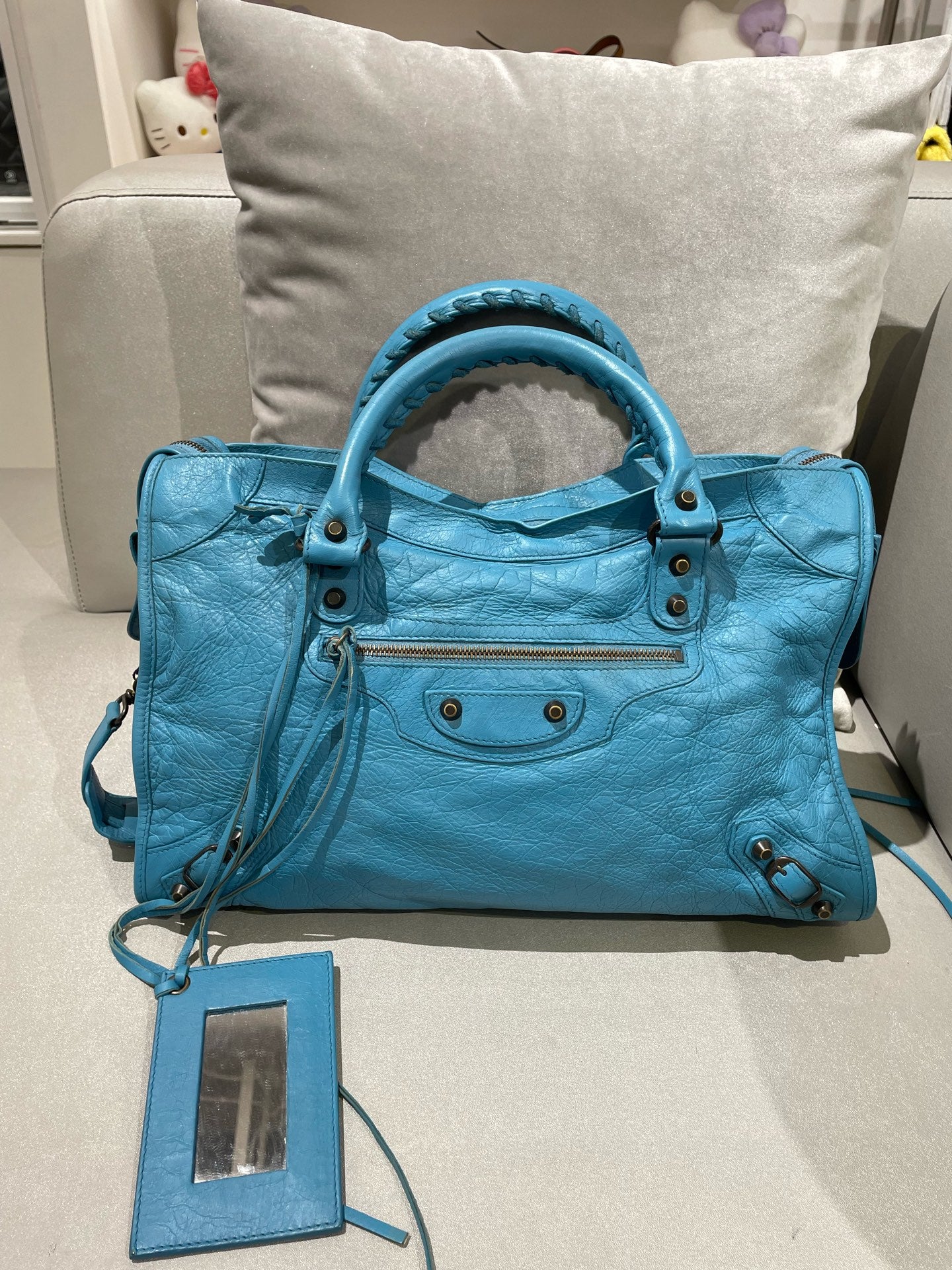 Balenciaga CITY Blue Shoulder Bag 115748-D94JT-4230
