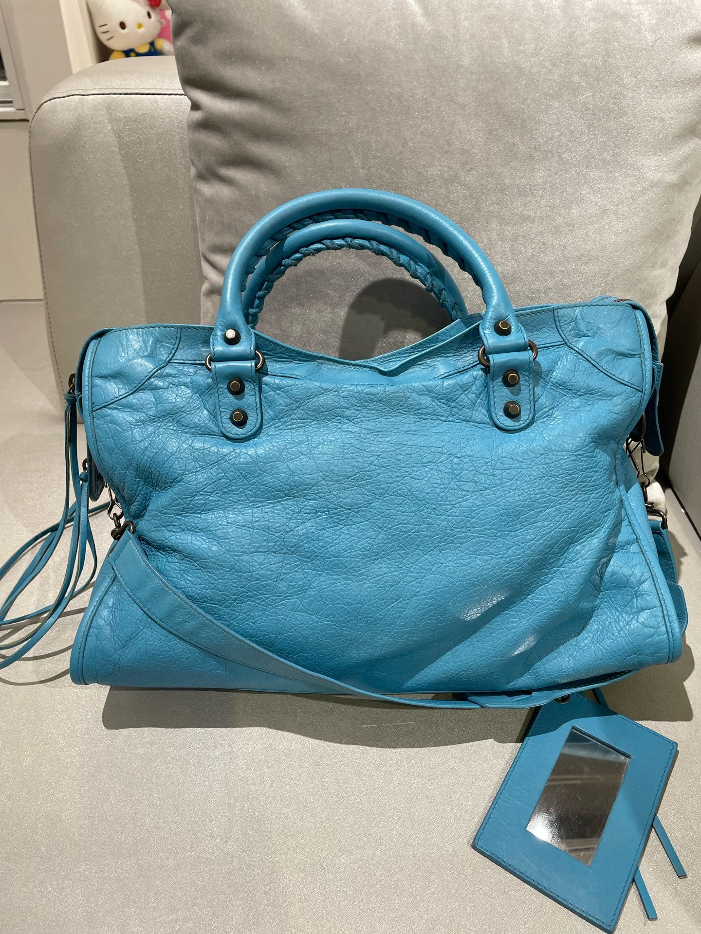 Balenciaga CITY Blue Shoulder Bag 115748-D94JT-4230