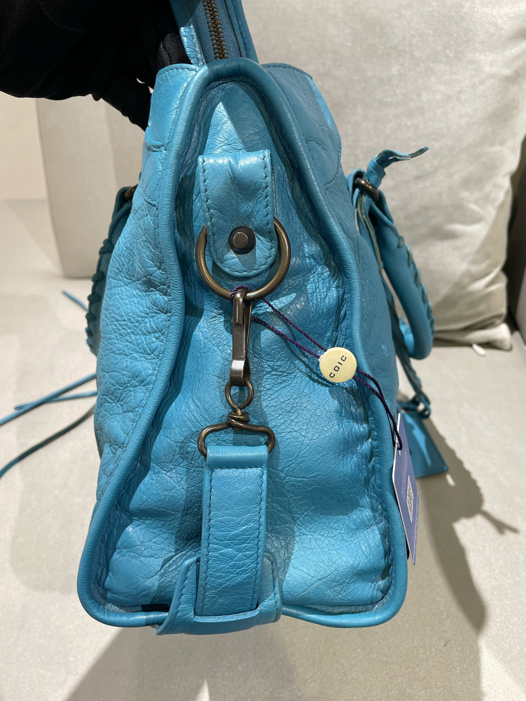 Balenciaga CITY Blue Shoulder Bag 115748-D94JT-4230