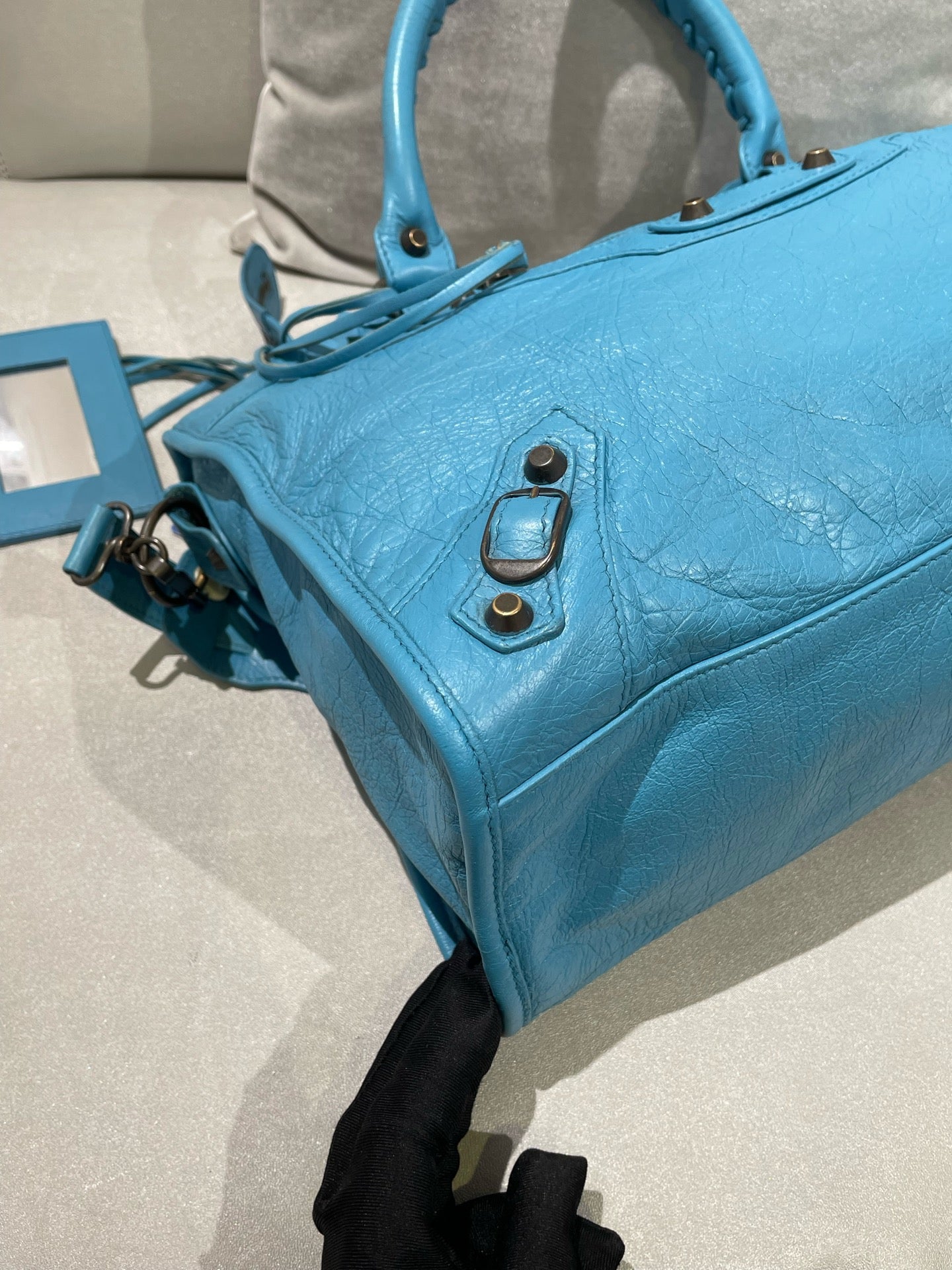 Balenciaga CITY Blue Shoulder Bag 115748-D94JT-4230