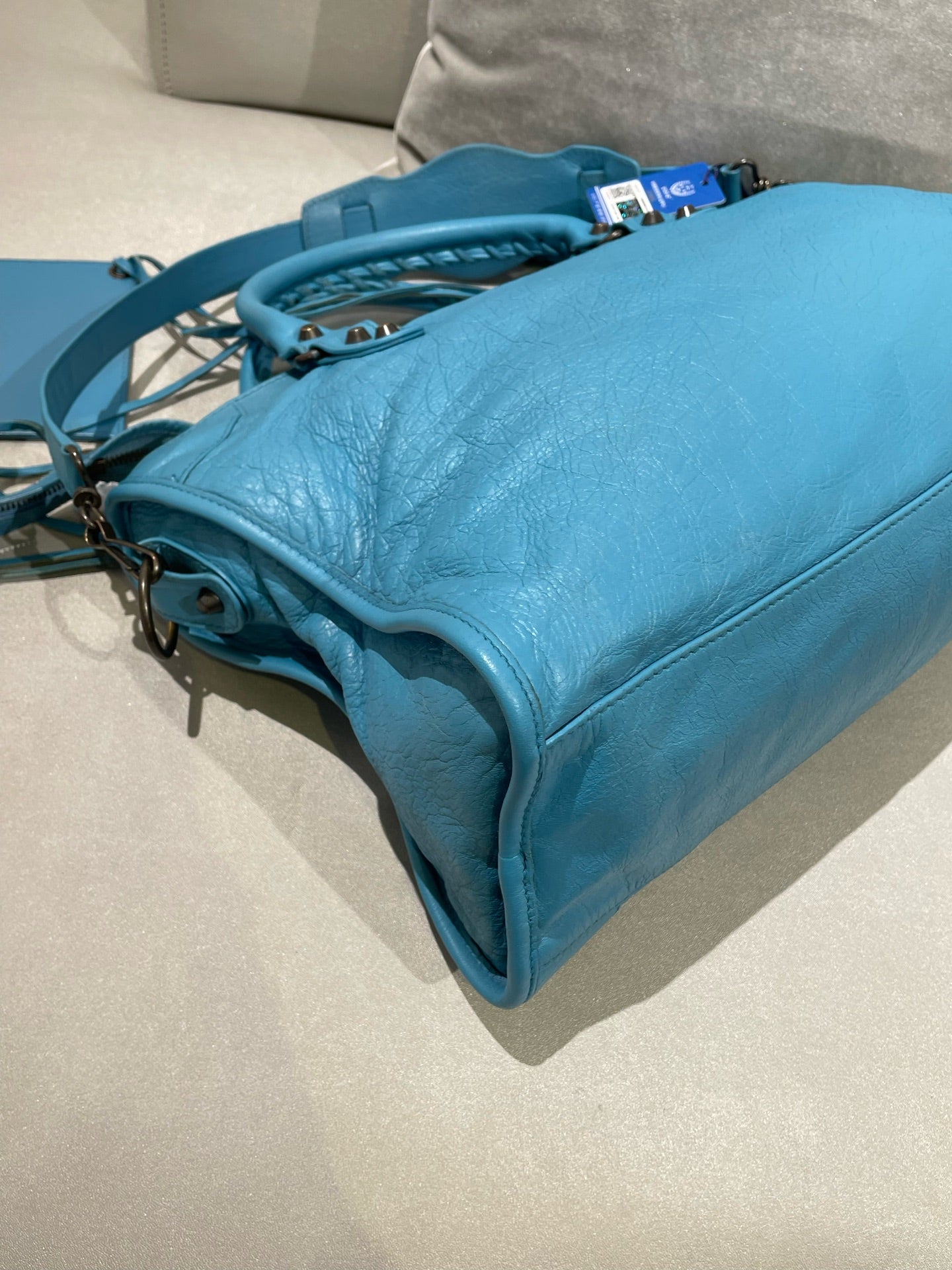 Balenciaga CITY Blue Shoulder Bag 115748-D94JT-4230