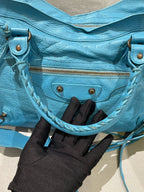 Balenciaga CITY Blue Shoulder Bag 115748-D94JT-4230