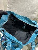 Balenciaga CITY Blue Shoulder Bag 115748-D94JT-4230