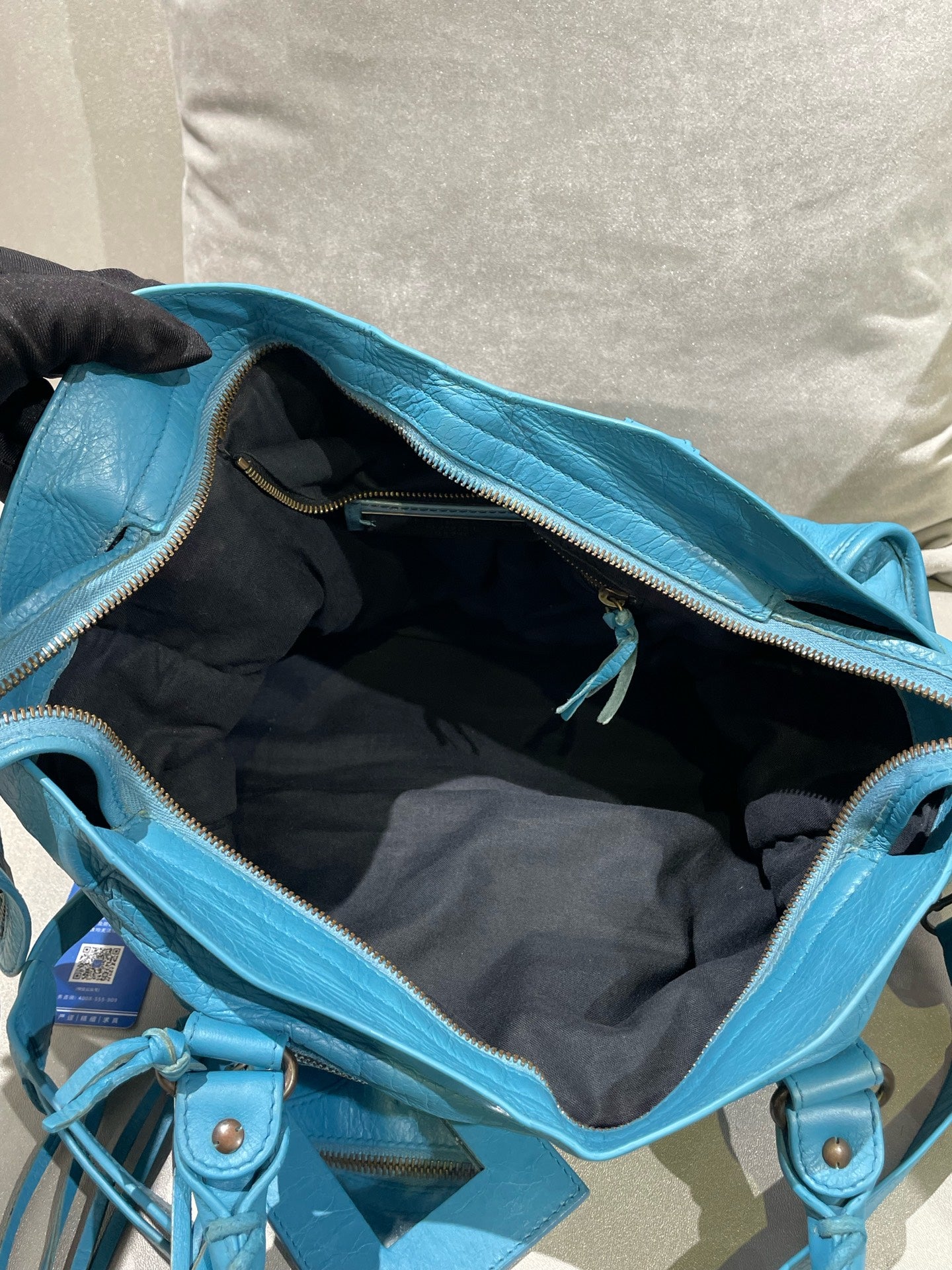Balenciaga CITY Blue Shoulder Bag 115748-D94JT-4230