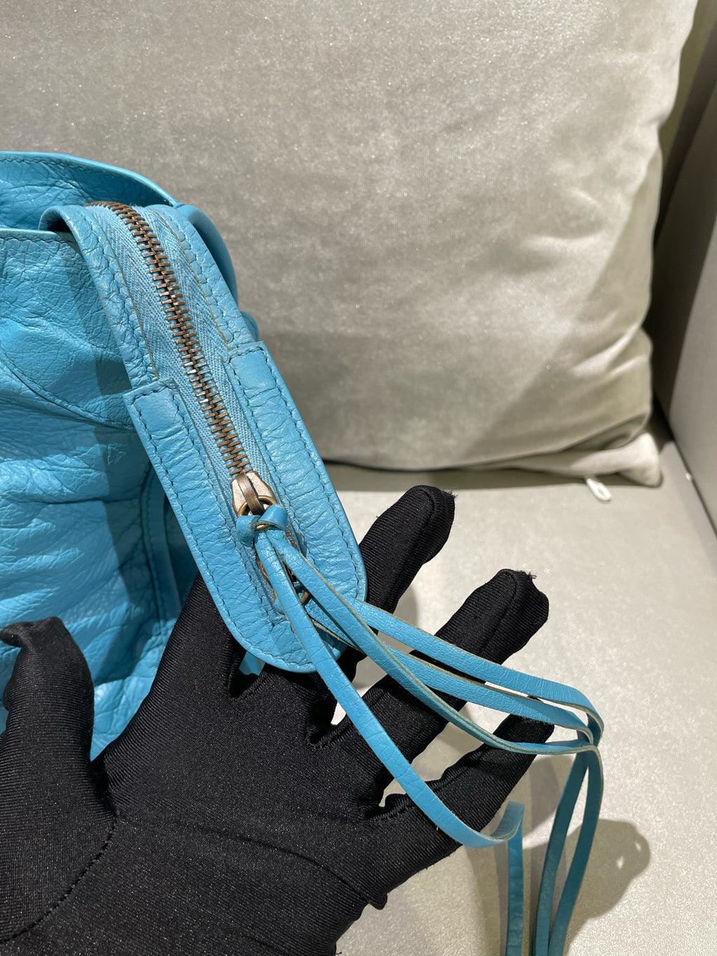 Balenciaga CITY Blue Shoulder Bag 115748-D94JT-4230