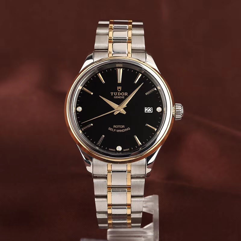 Tudor Fashion Series Black Automatic (self-winding) watch 38 millimeters m12503-0006