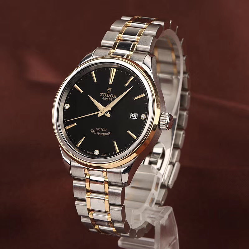 Tudor Fashion Series Black Automatic (self-winding) watch 38 millimeters m12503-0006