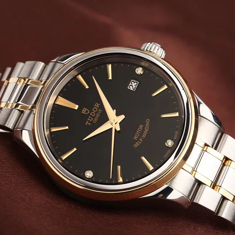 Tudor Fashion Series Black Automatic (self-winding) watch 38 millimeters m12503-0006