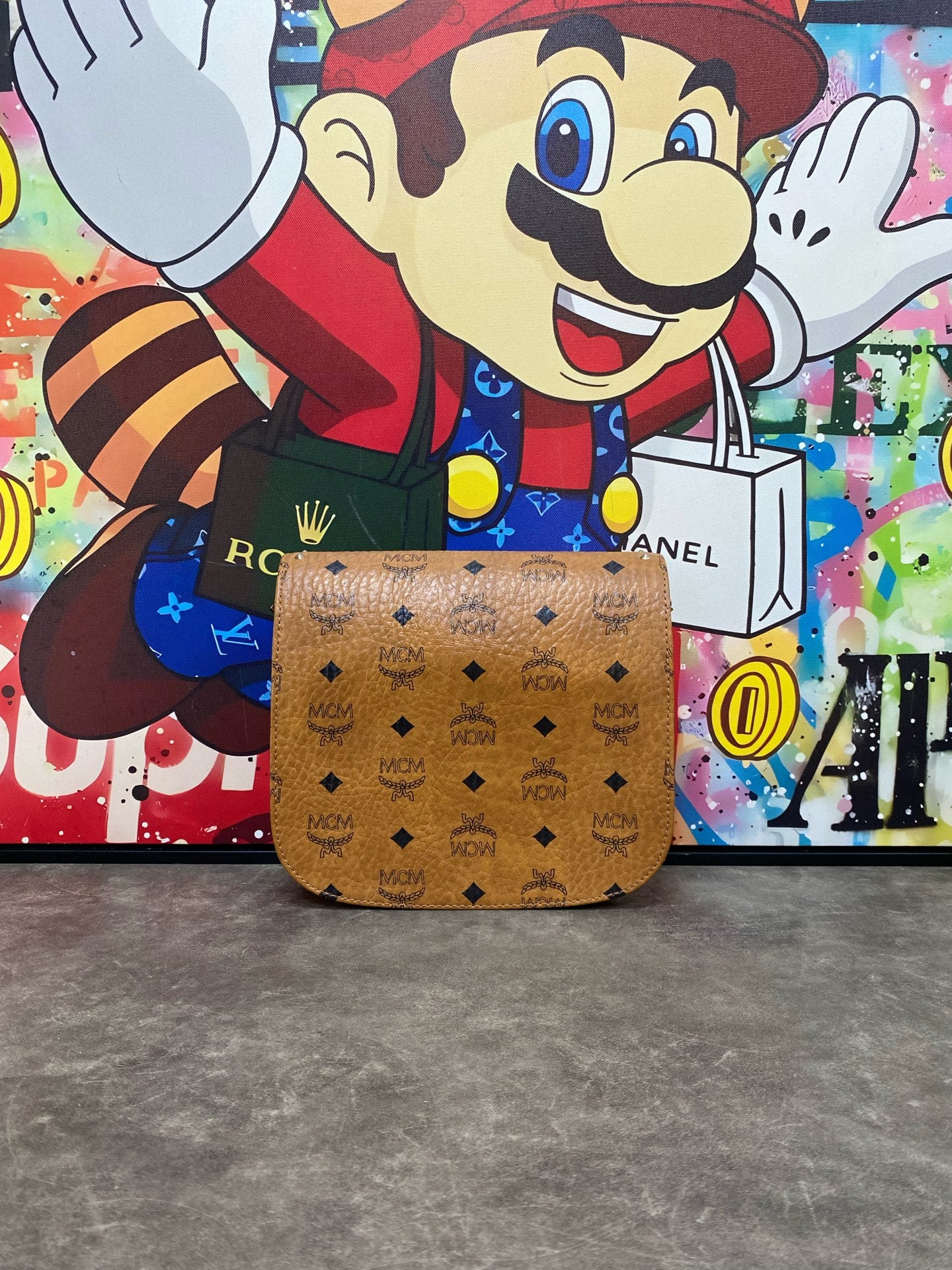 MCM Metal Saddle Bag