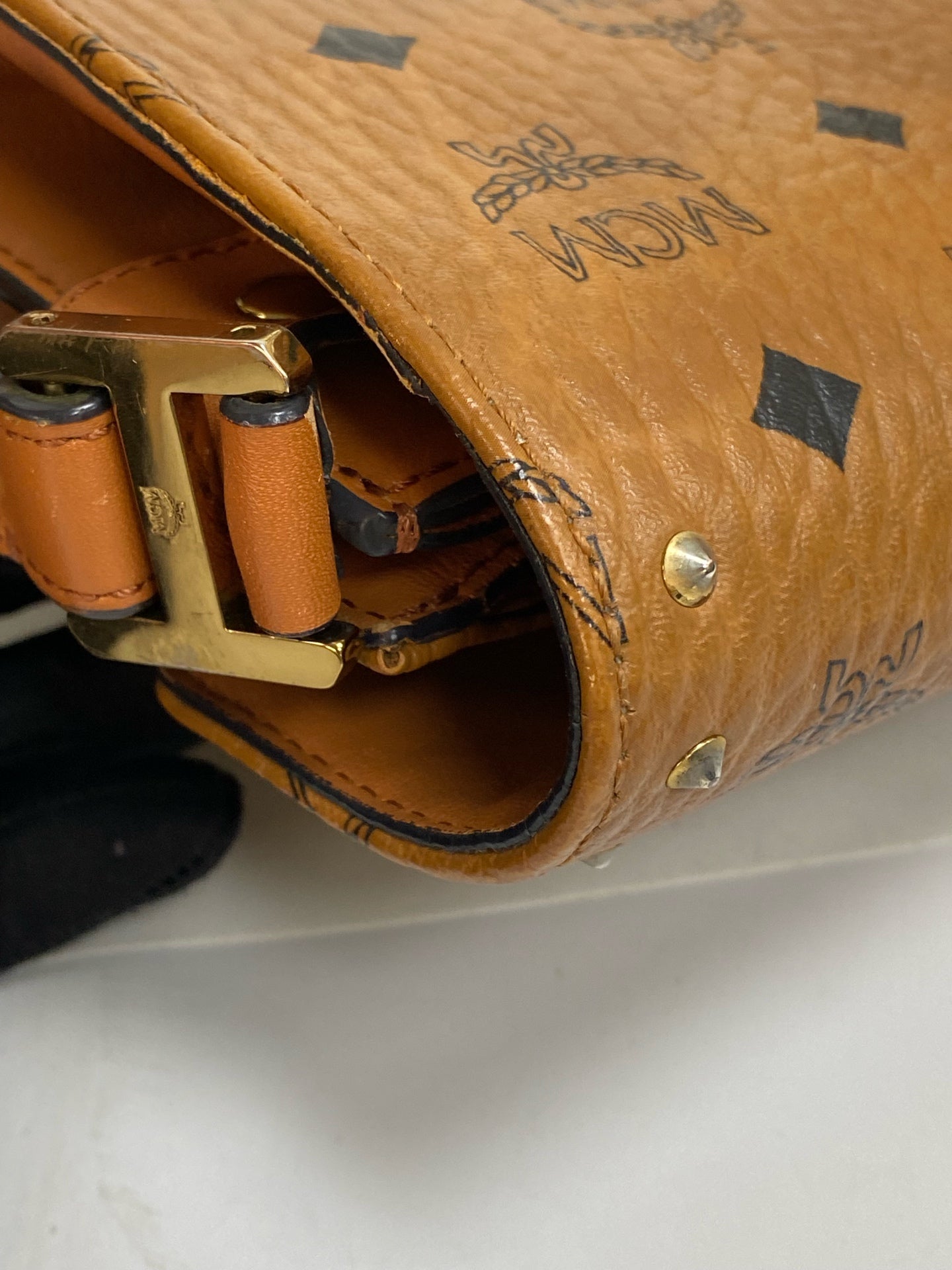 MCM Metal Saddle Bag